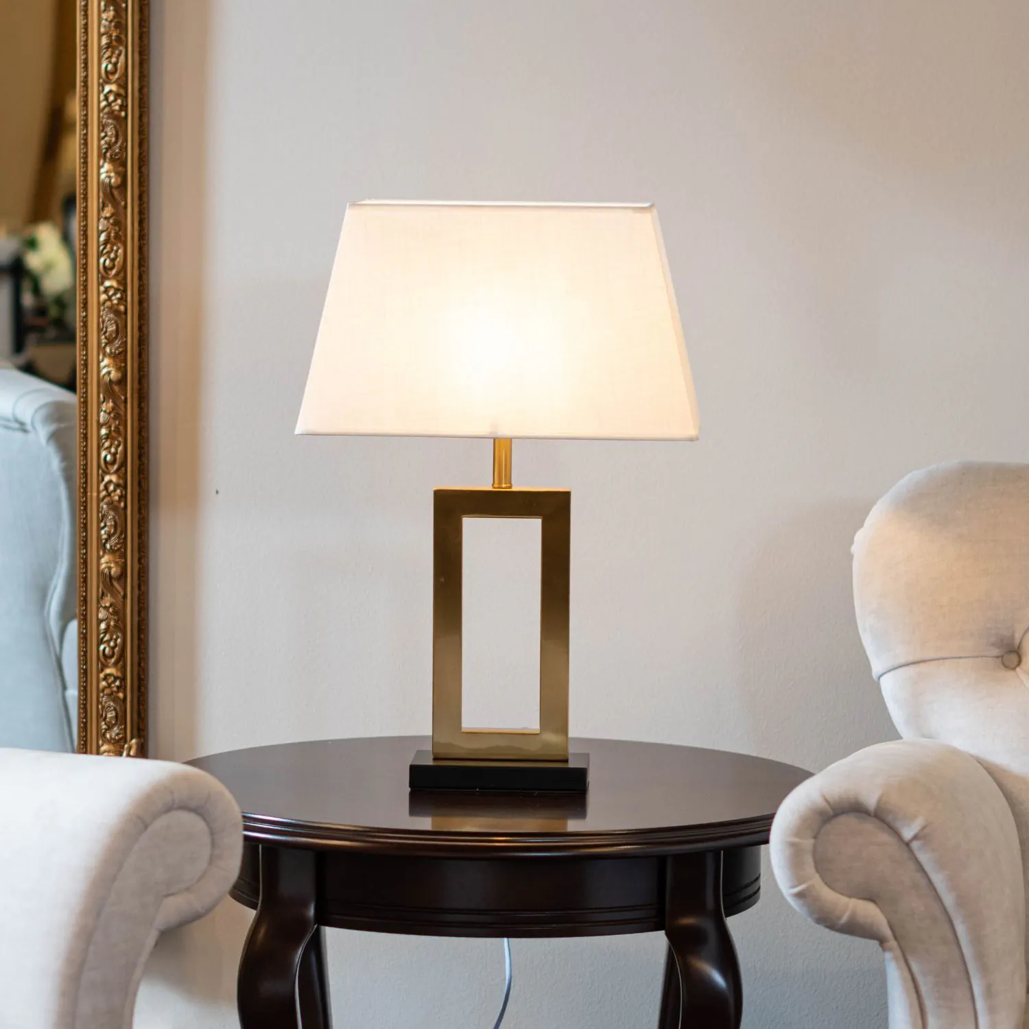 Bordslampa Guld H60cm - Bergamo