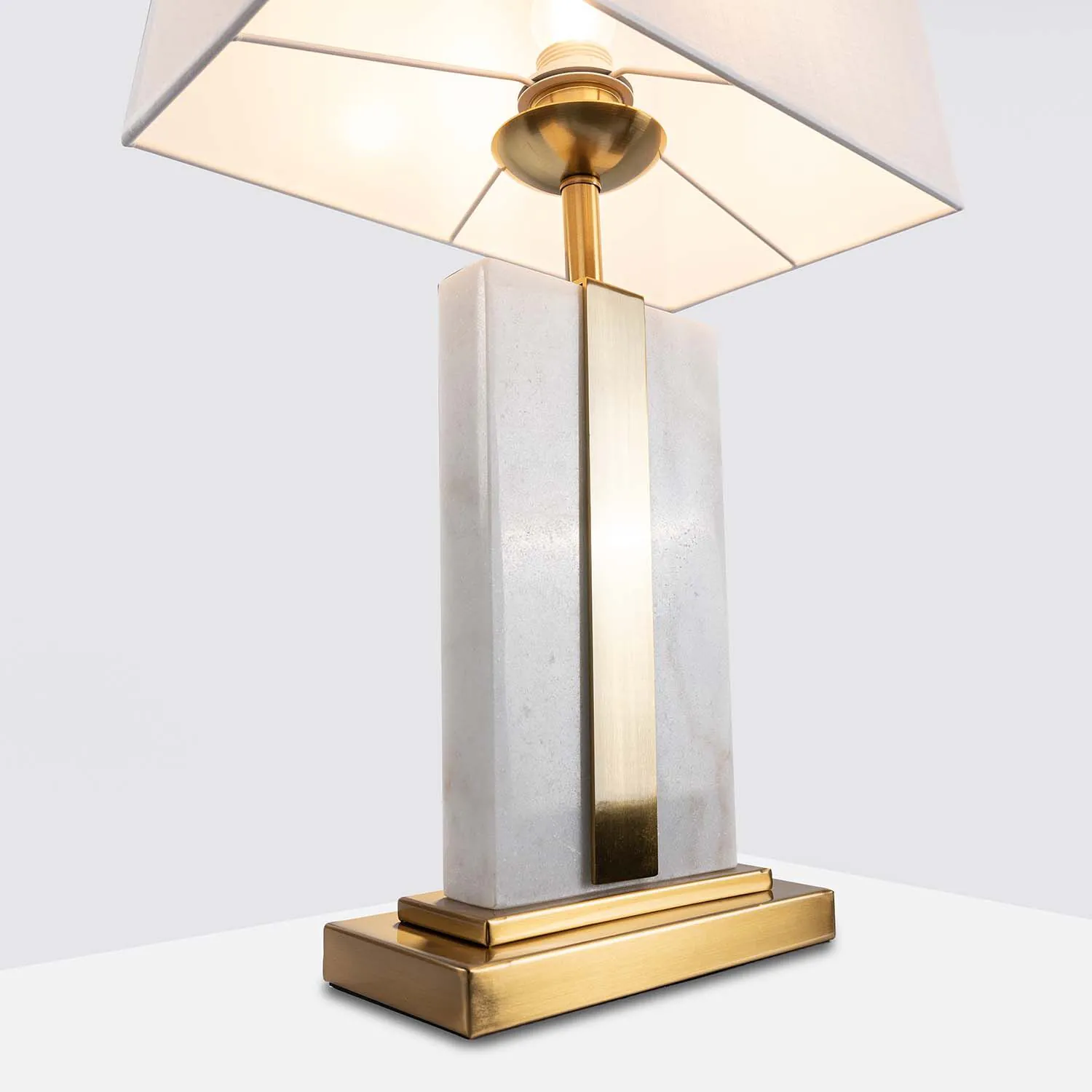 Bordslampa Marmor/Mässing H63cm - Livorno