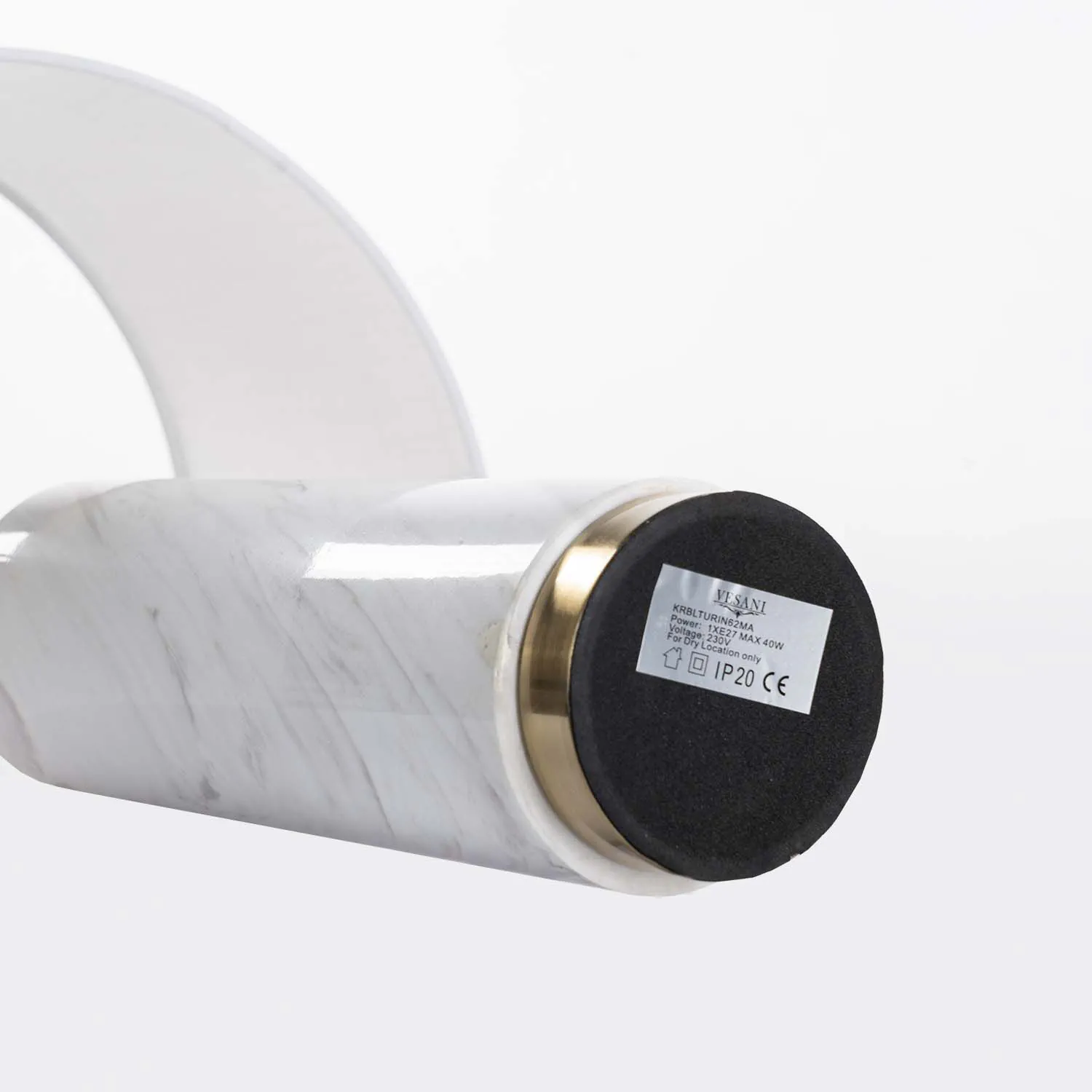 Bordslampa Vit Marmor H68cm - Turin