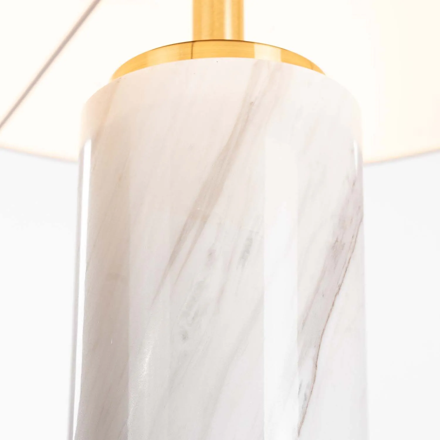 Bordslampa Vit Marmor H68cm - Turin