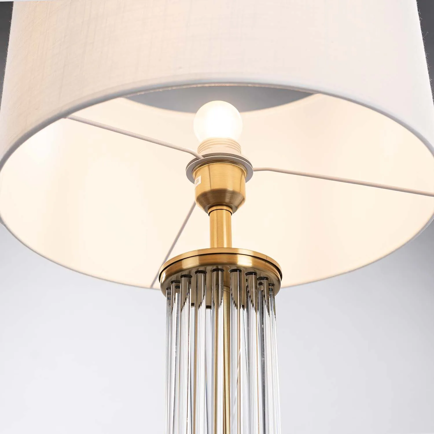 Bordslampa Glas/Mässing H62cm - Cannes