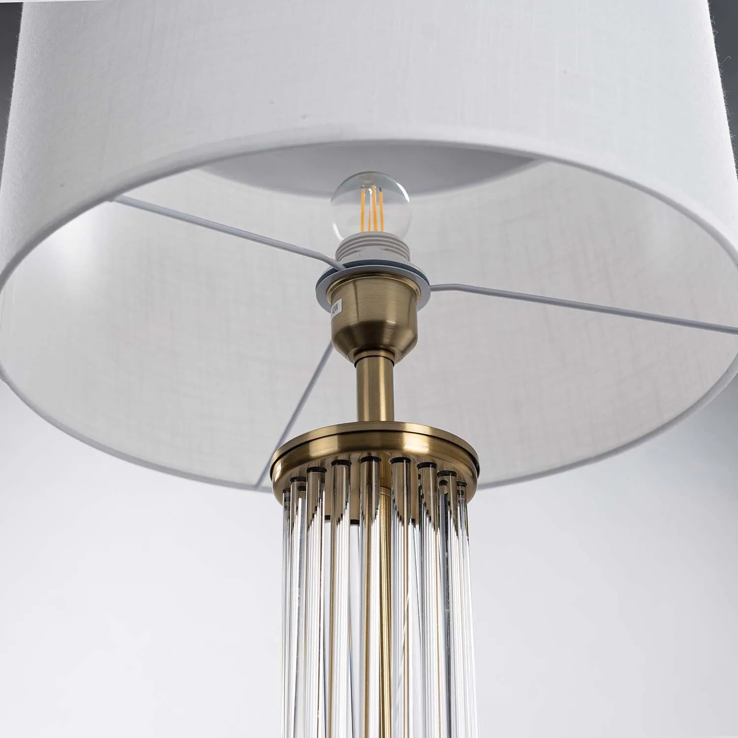 Bordslampa Glas/Mässing H62cm - Cannes
