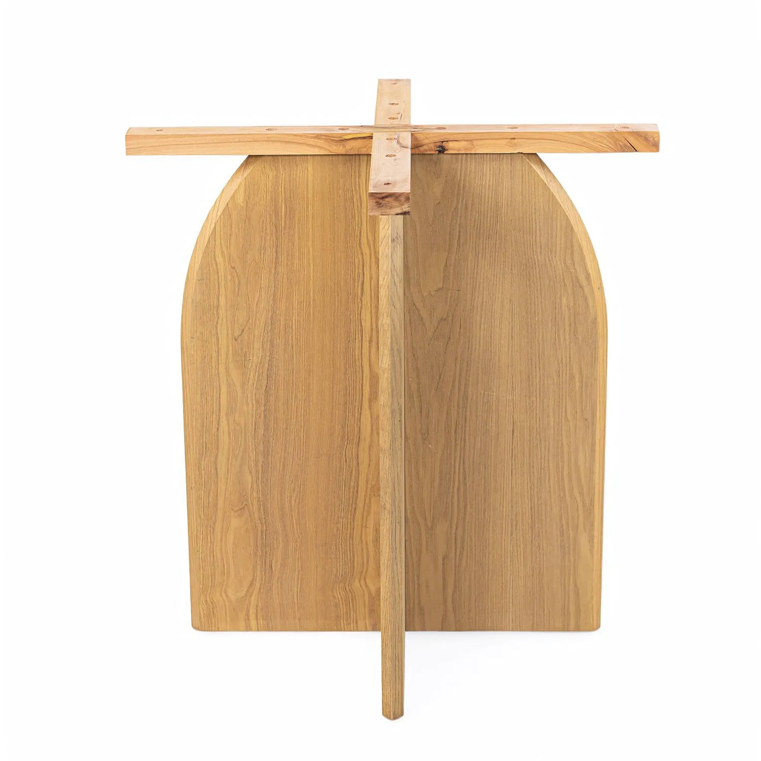 Runt Matbord 120cm Ljus Ek & Vit Marmor - Matisse