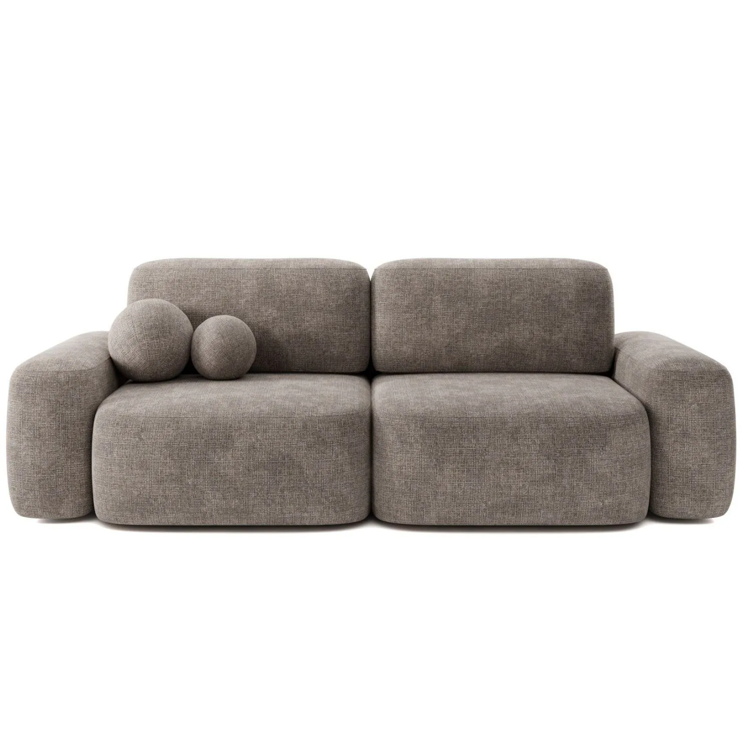 Soffa 3-sits 253cm Brun - Huntington