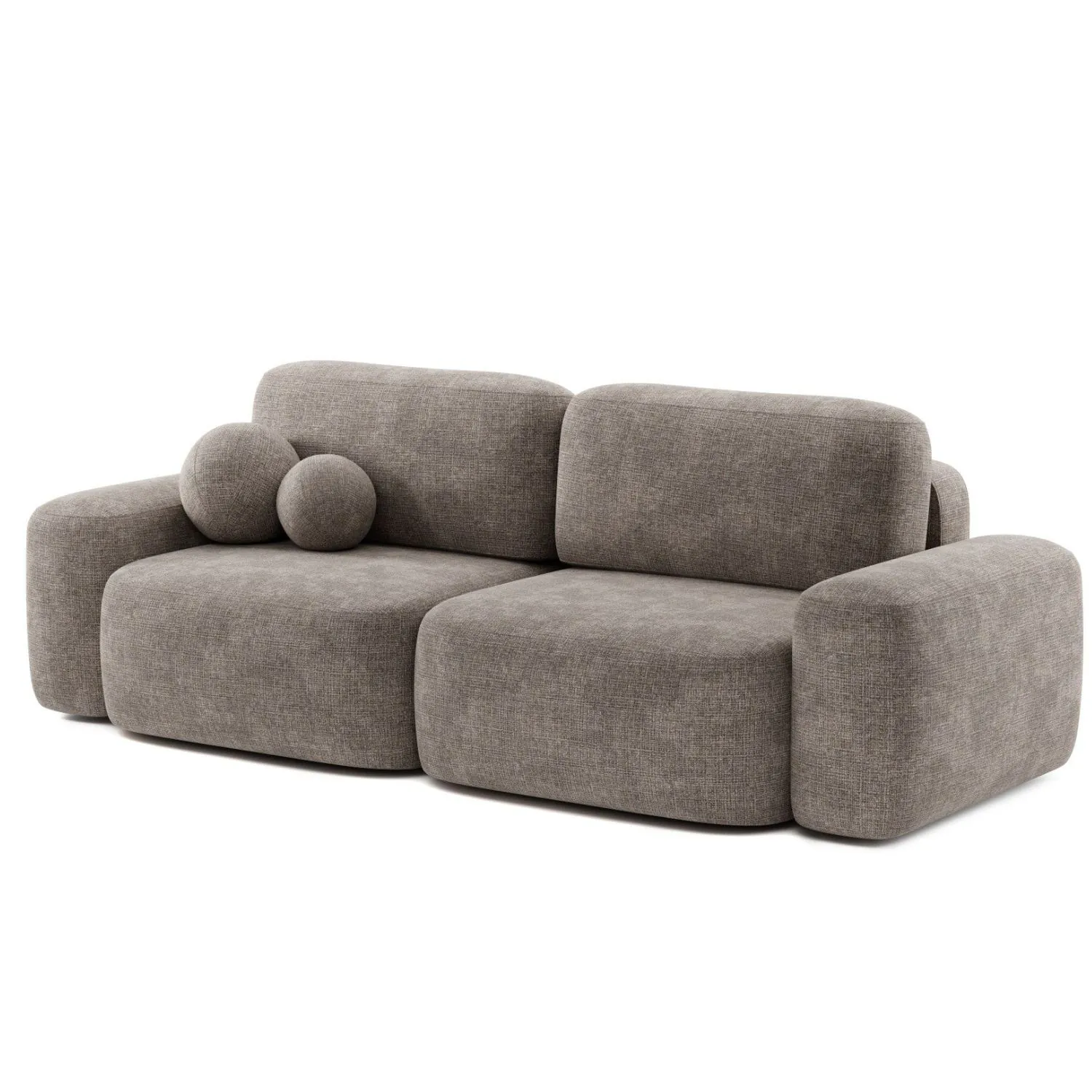 Soffa 3-sits 253cm Brun - Huntington