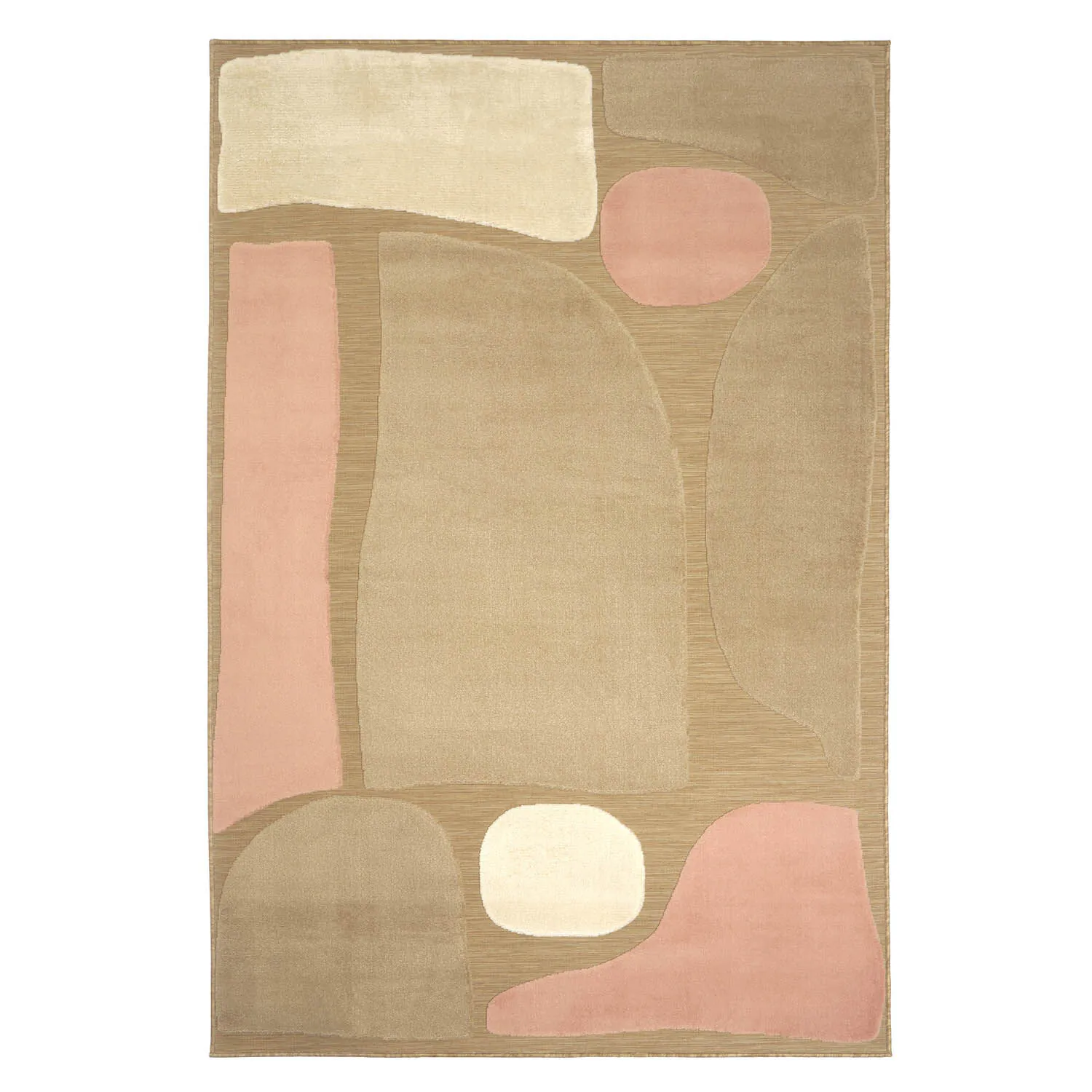 Utomhusmatta 200x290cm Brun/Rosa - Lugares