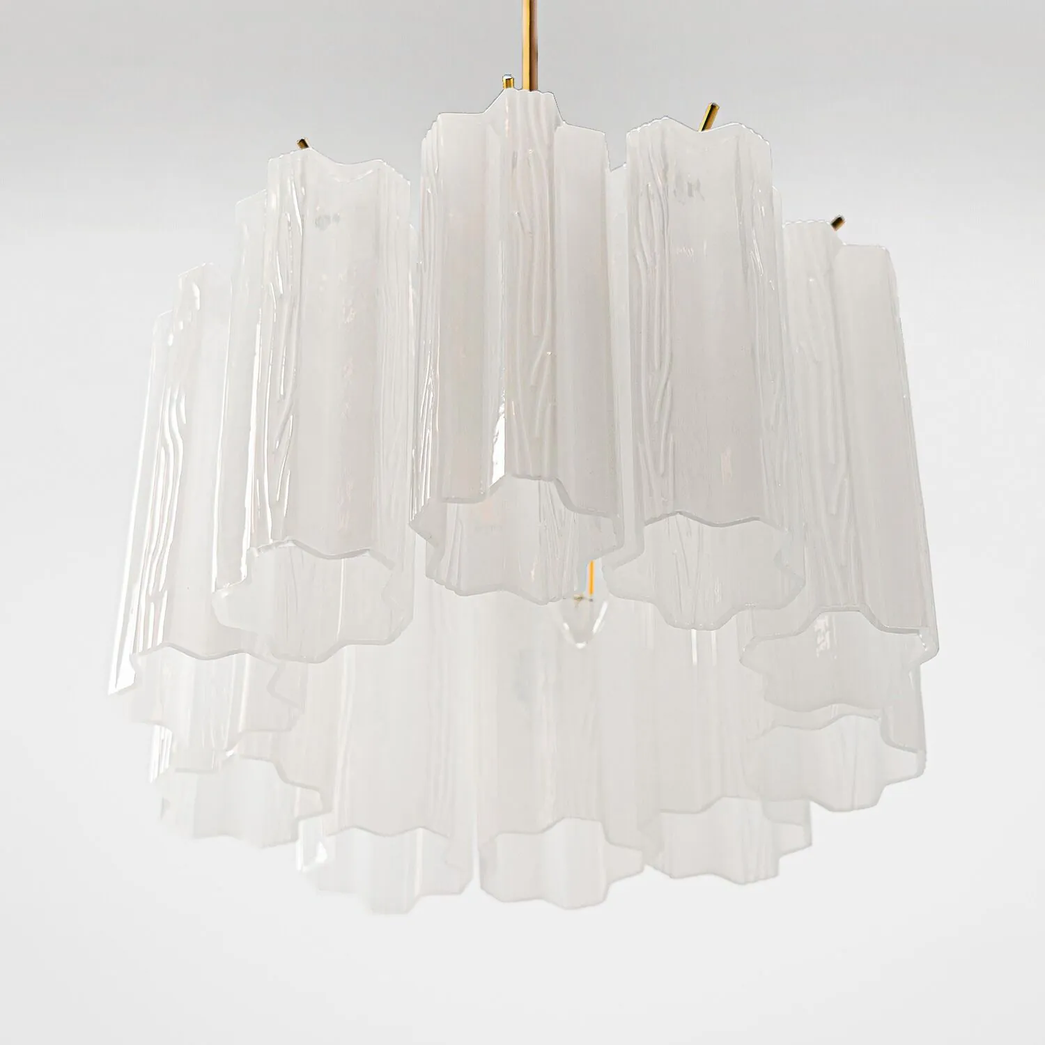 Taklampa Pendel Ø33cm Opal/Mässing - Cagliari