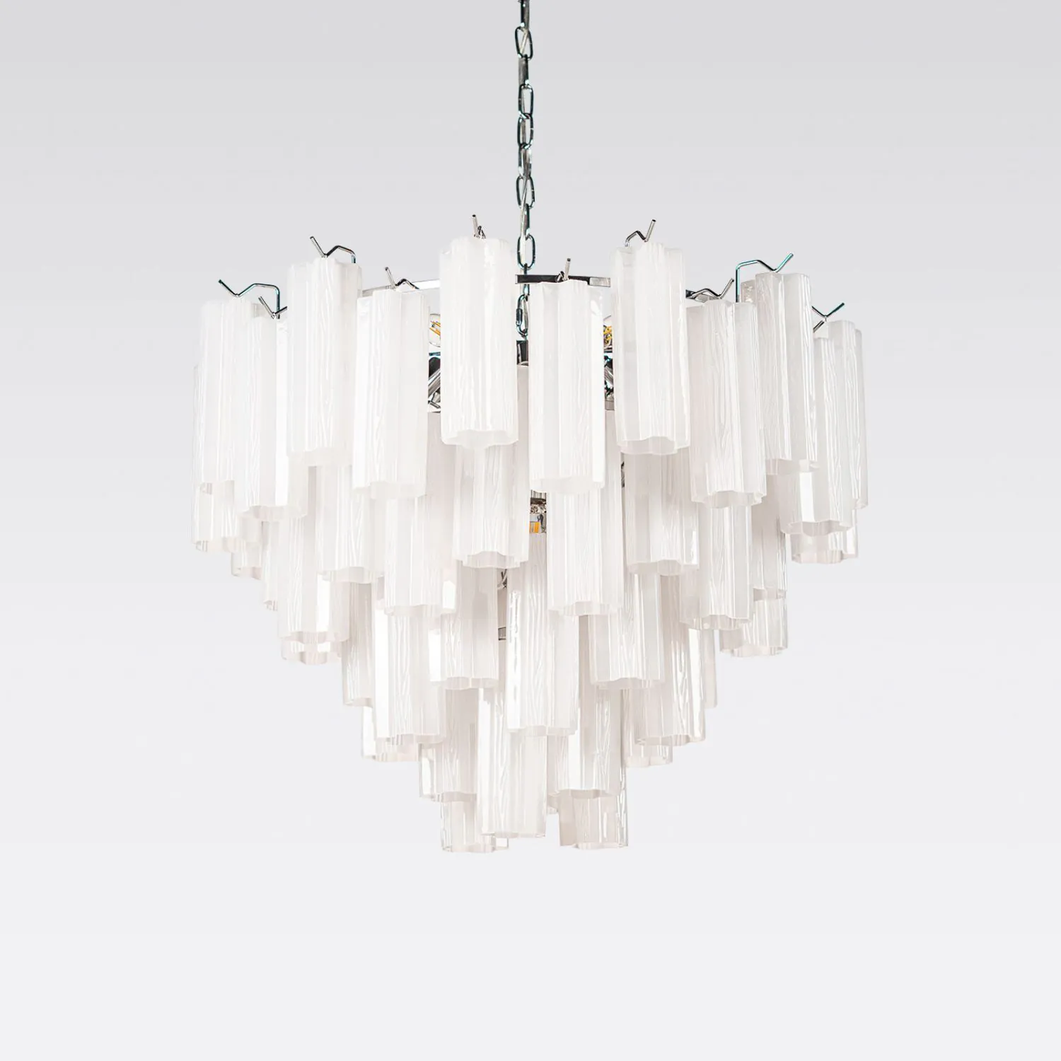 Kristallkrona Ø75cm Krom/Opal - Cagliari