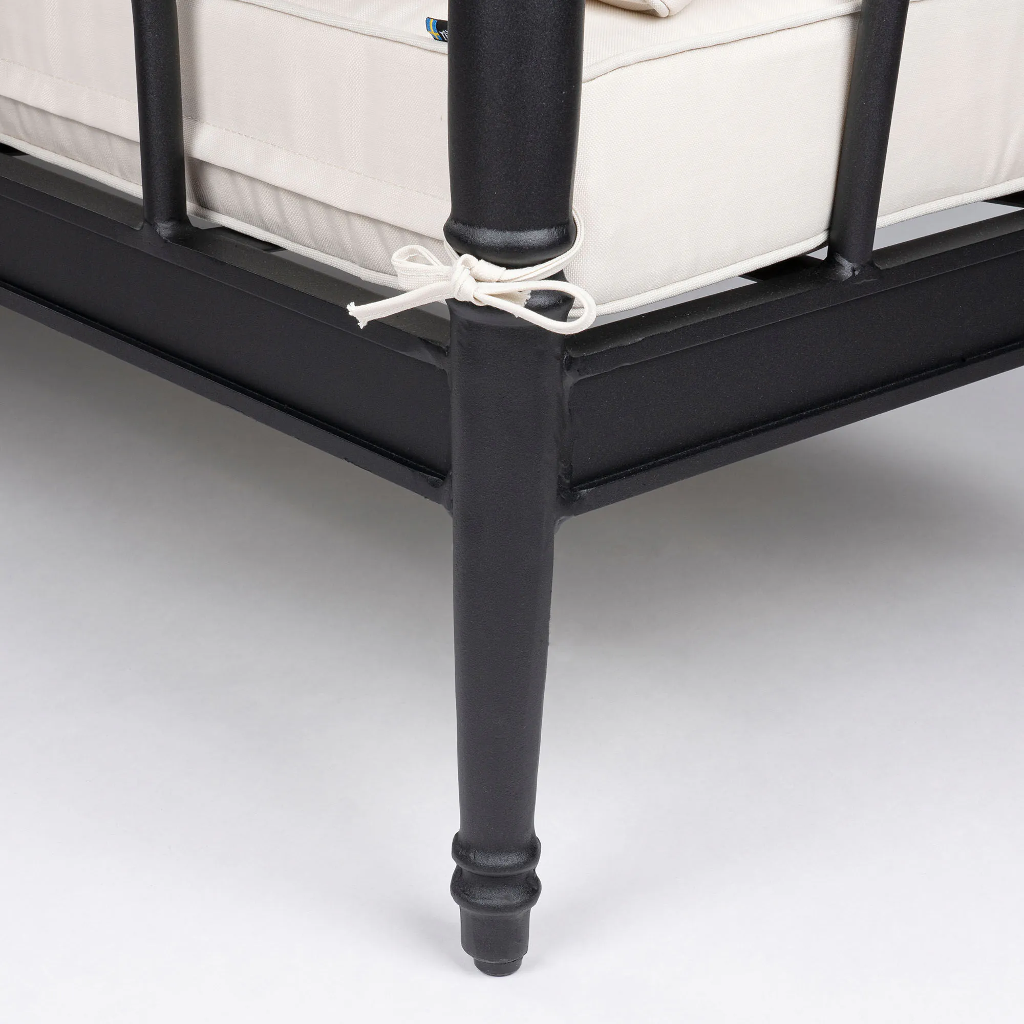 Soffgrupp Utomhus Svart Aluminium 5-pers - Capri