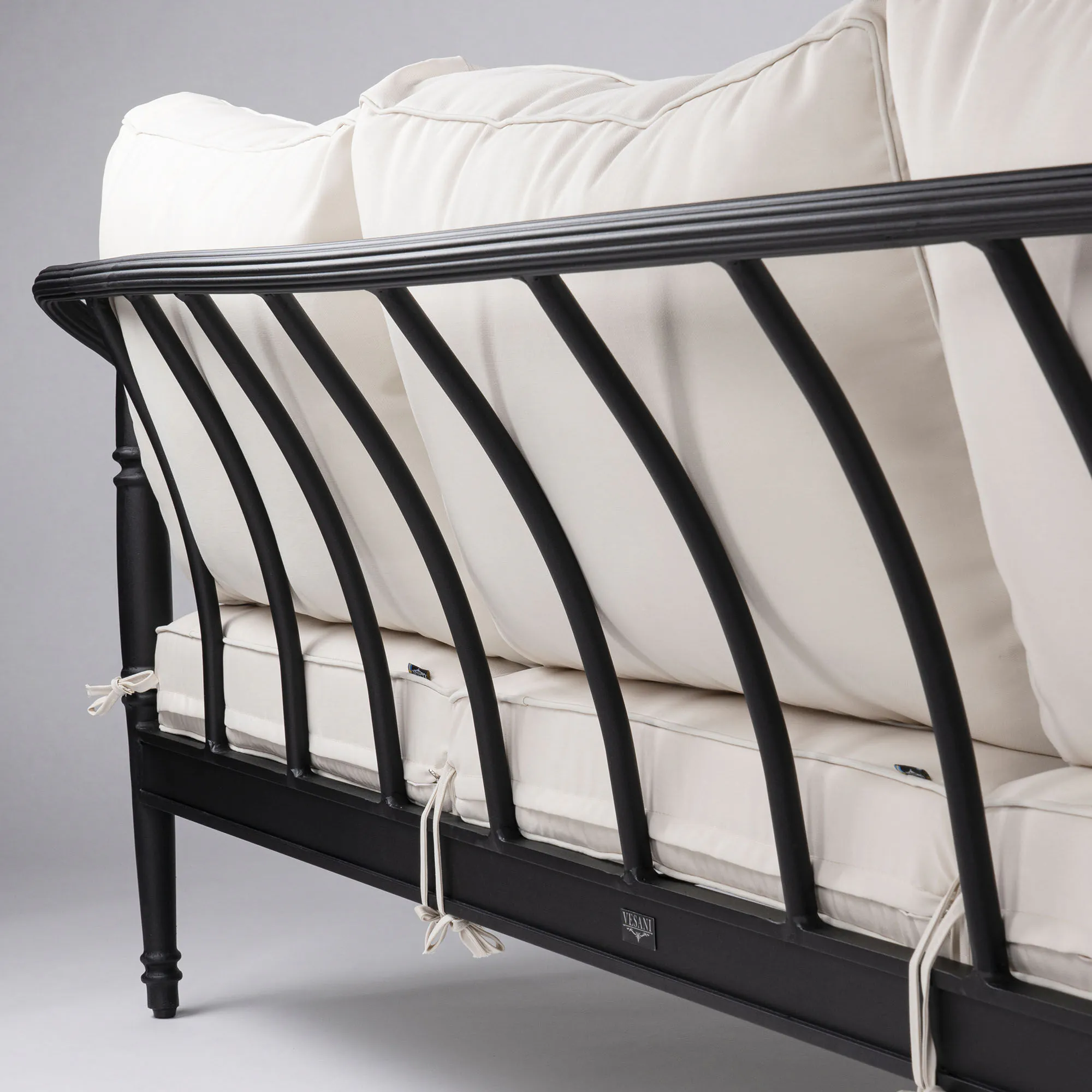 Soffgrupp Utomhus Svart Aluminium 5-pers - Capri