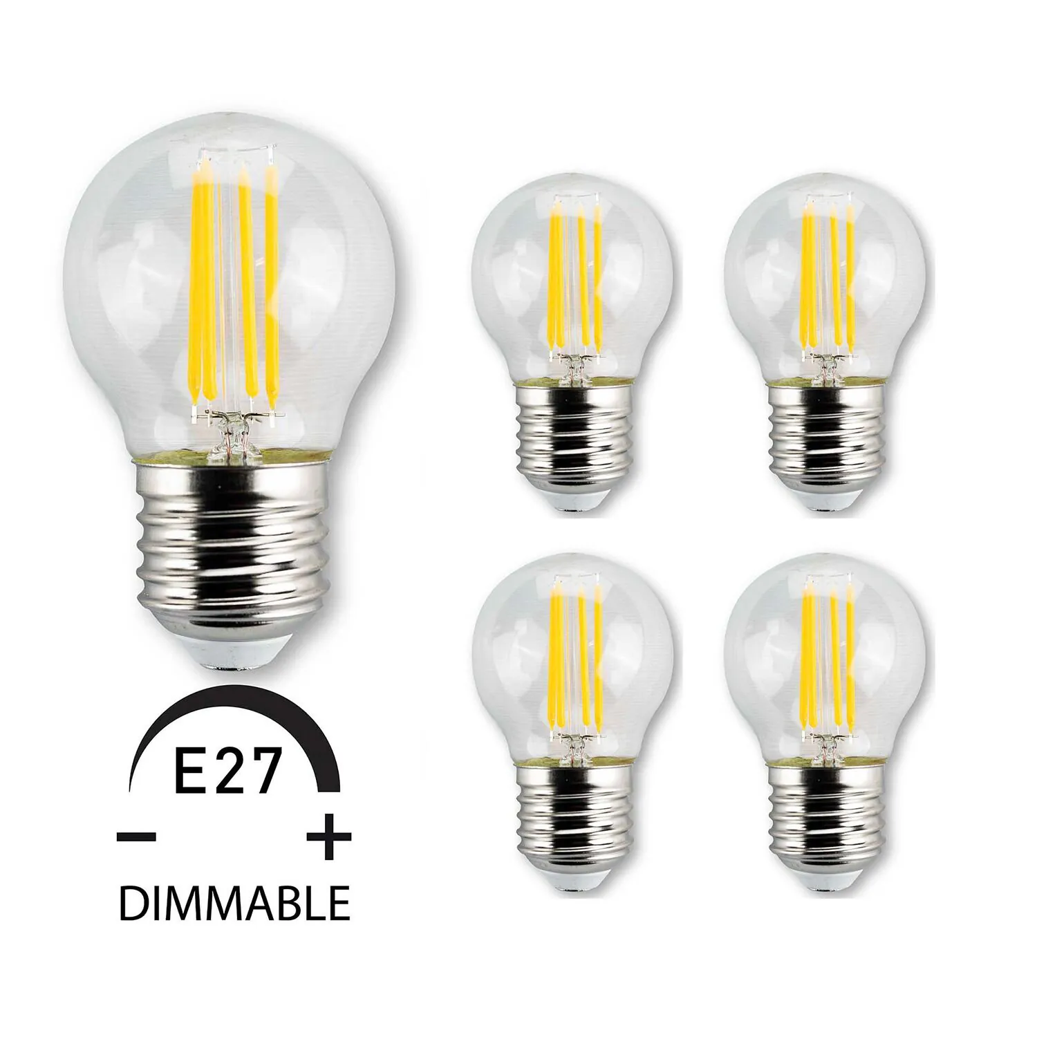 E27 LED Lampa 4W Rund 5P Dimbar