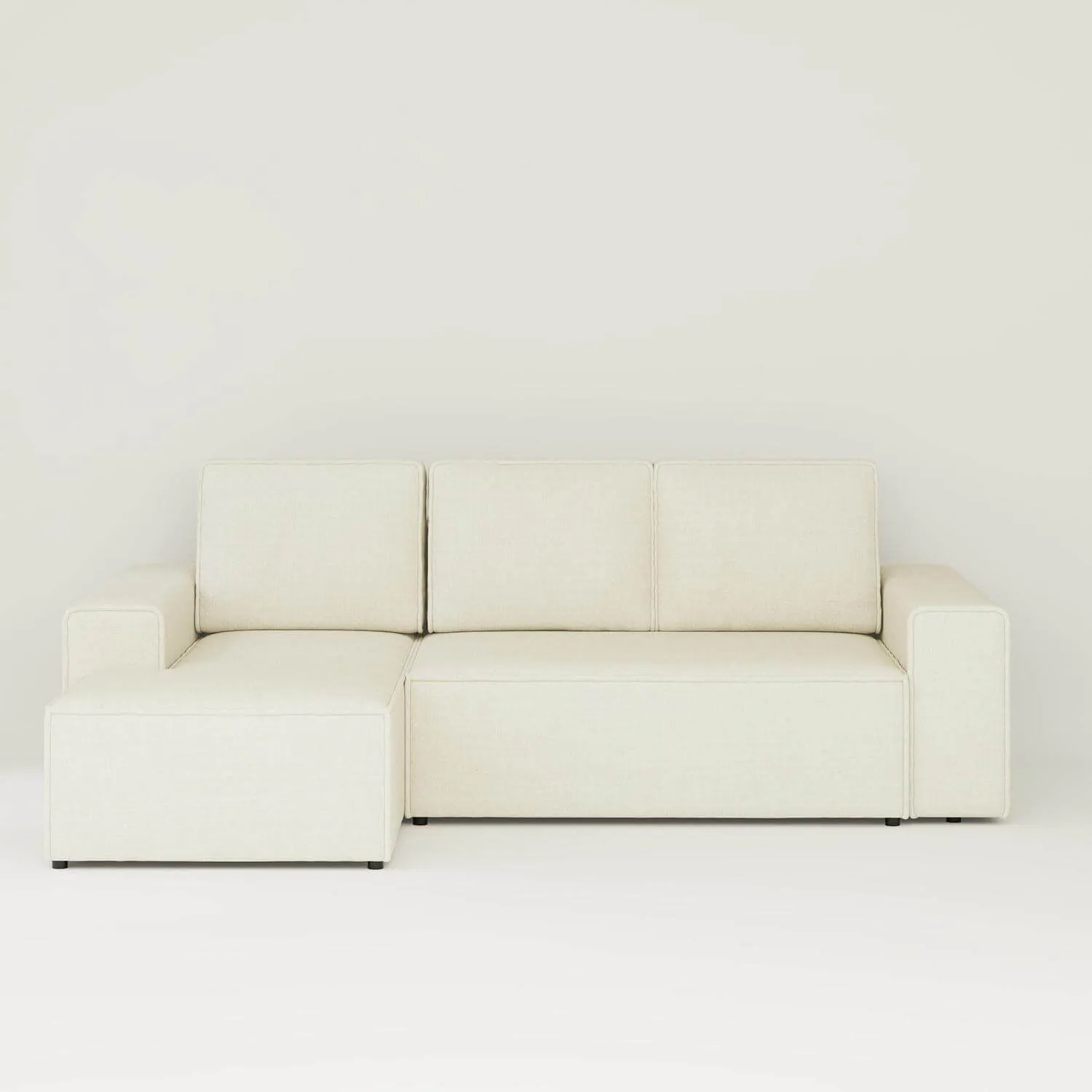Bäddsoffa Divan Vänster 255cm Beige - Sydney