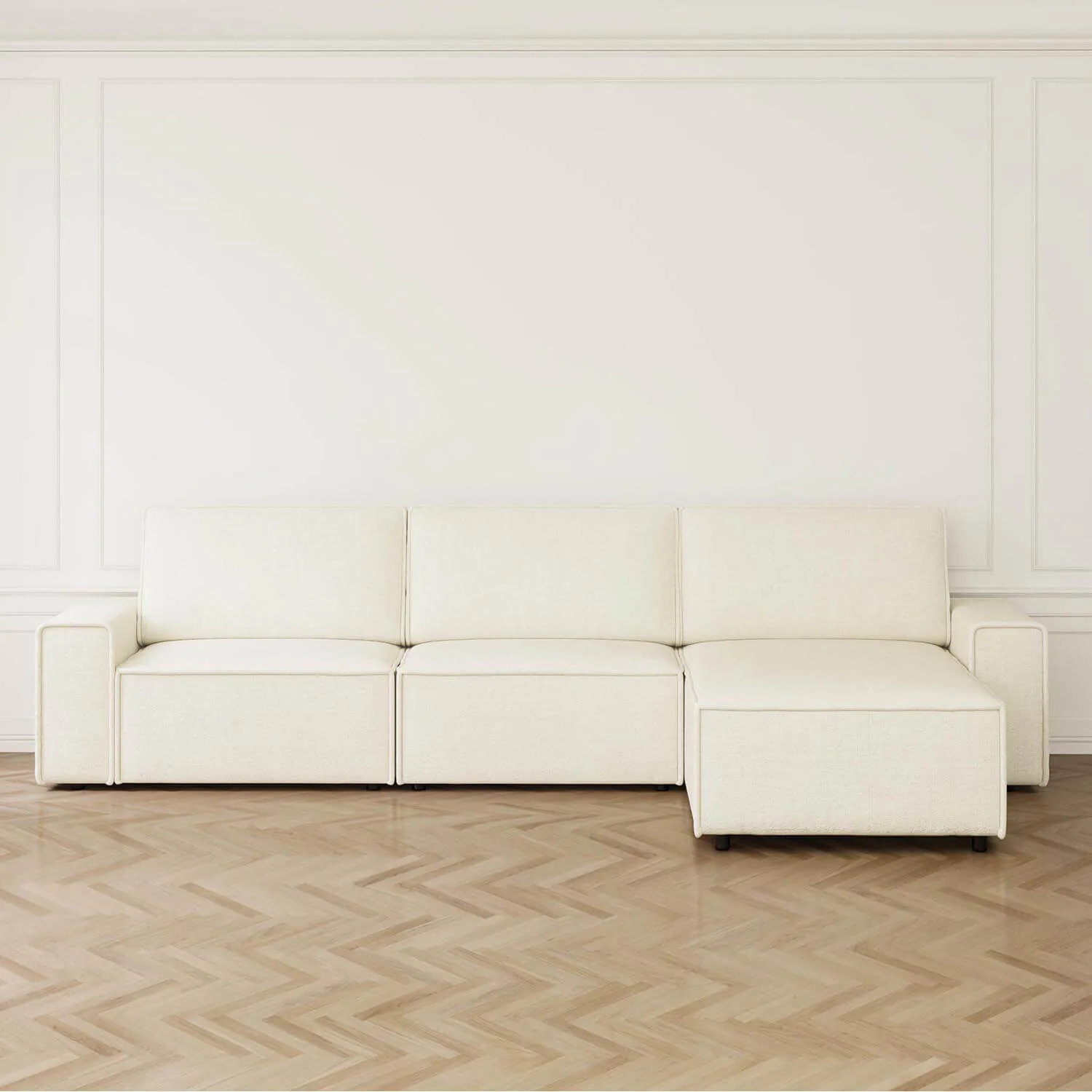 Divansoffa 353cm Beige Höger - Sydney