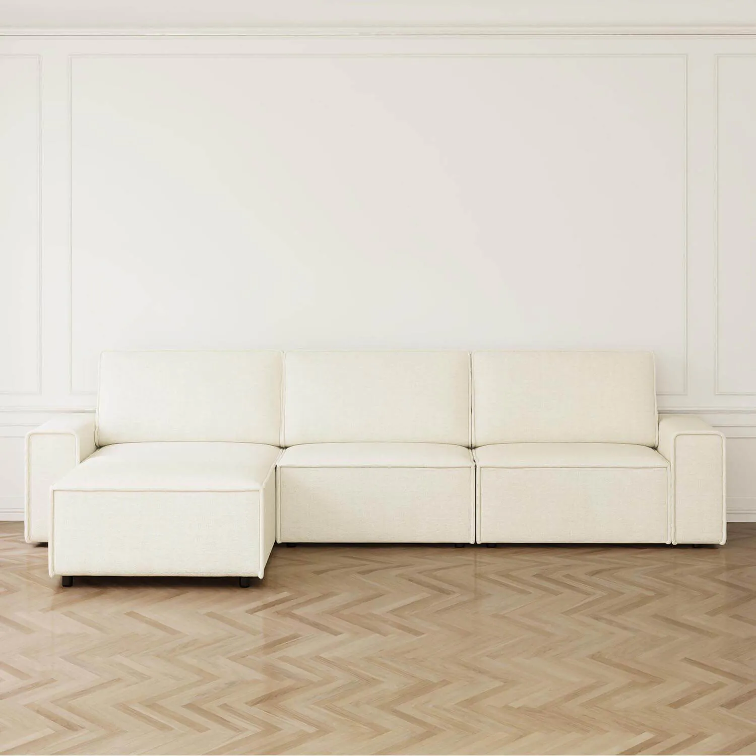Divansoffa 353cm Beige Vänster - Sydney