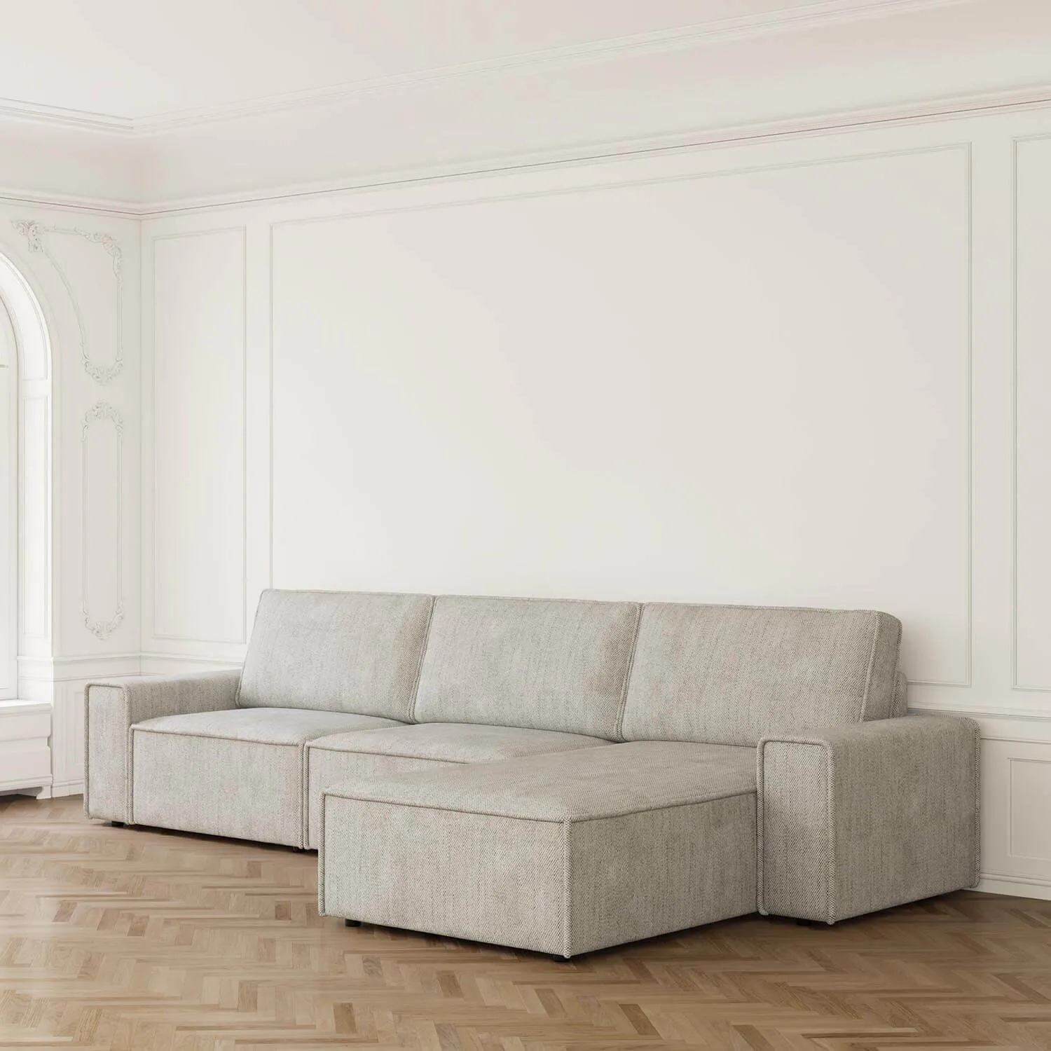 Divansoffa 353cm Greige Höger - Sydney