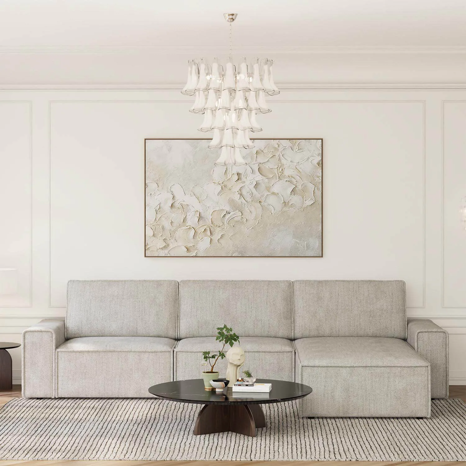 Divansoffa 353cm Greige Höger - Sydney