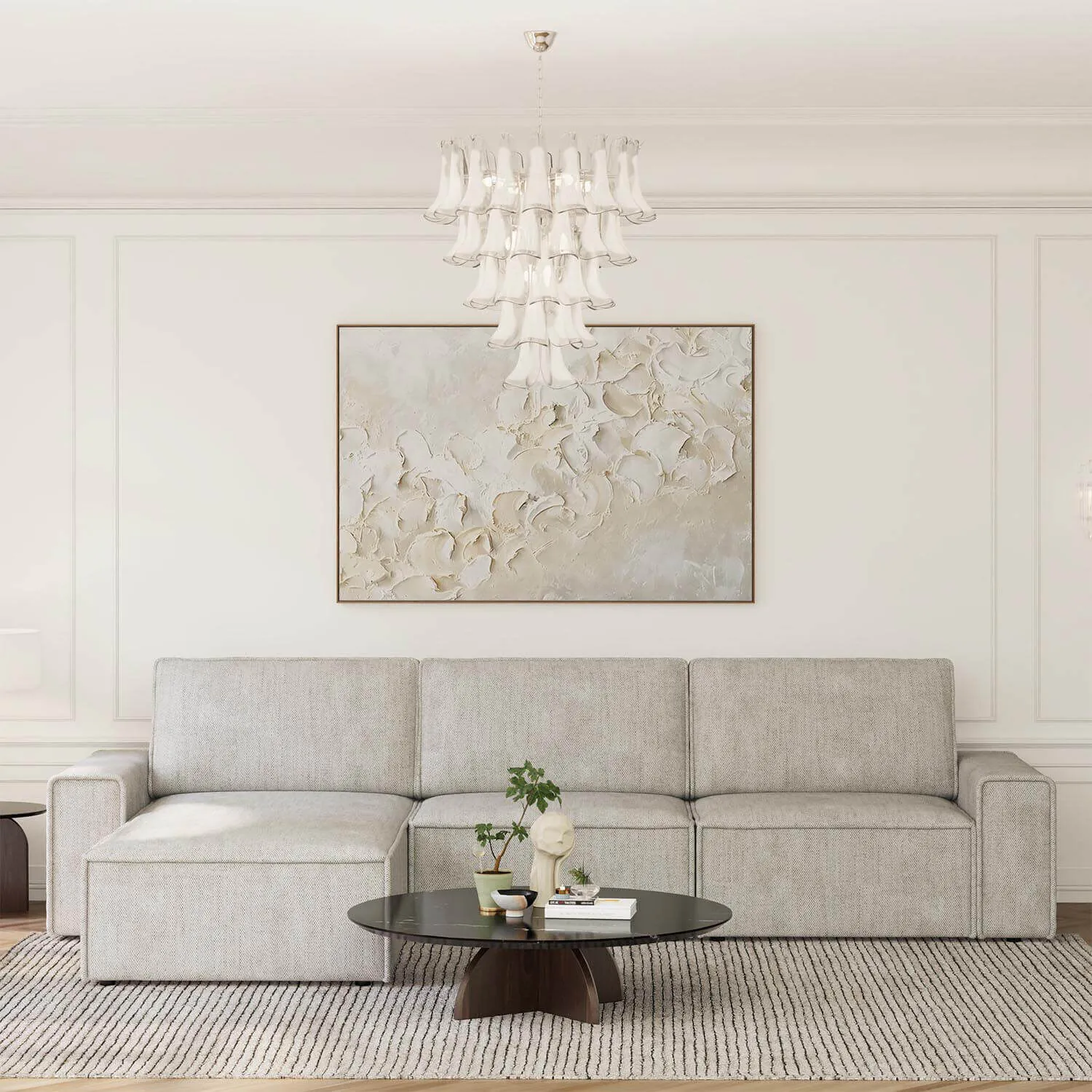Divansoffa 353cm Greige Vänster - Sydney