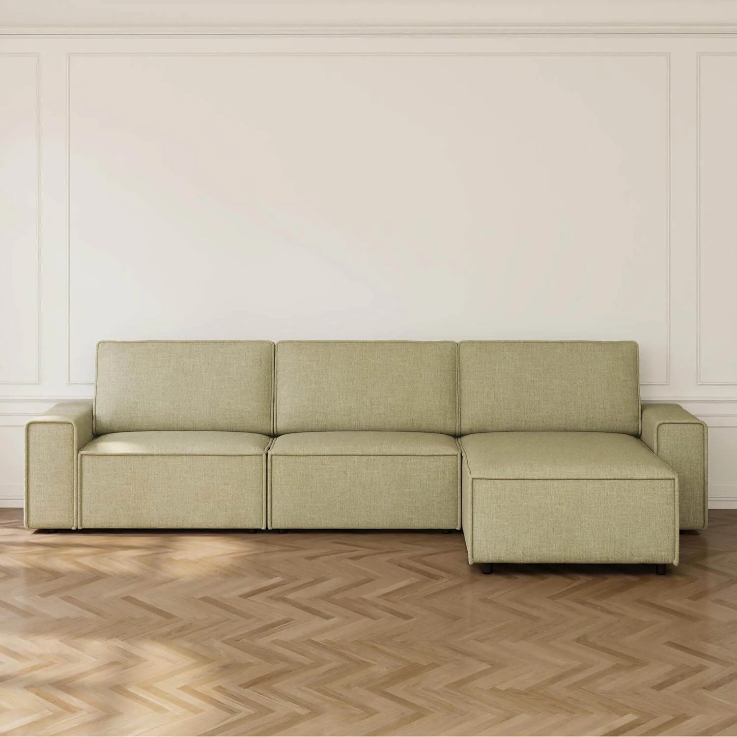Divansoffa 353cm Grön Höger - Sydney