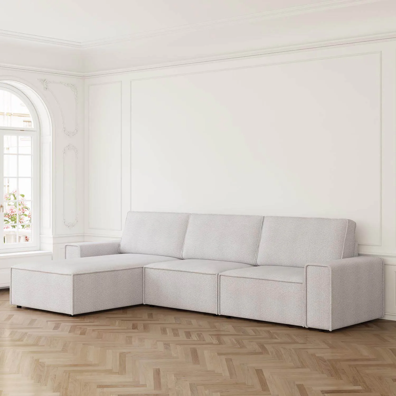 Divansoffa 353cm Ivory Vänster - Sydney