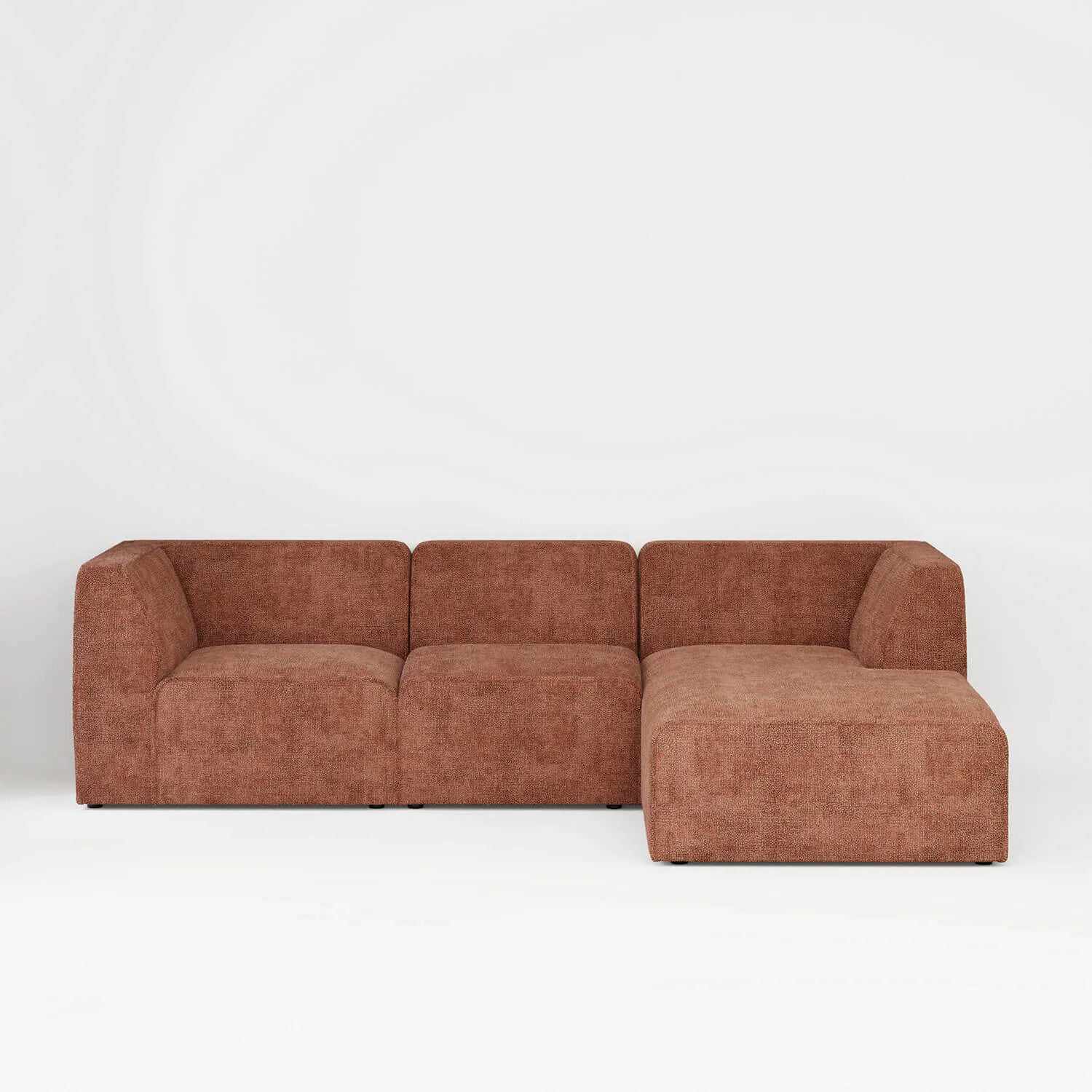 Divansoffa Höger 278cm Roströd - London