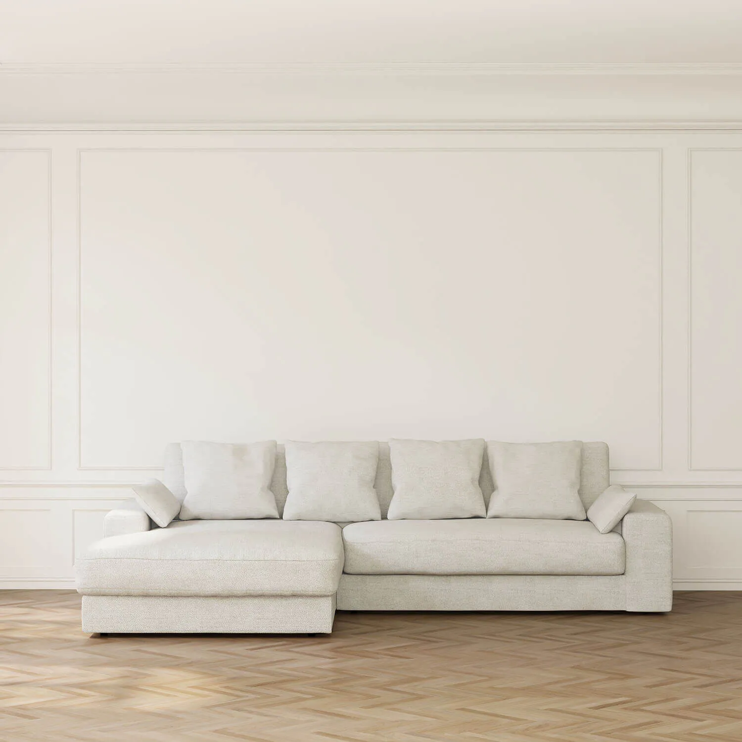 Divansoffa Vänster 310cm Greige - Manhattan