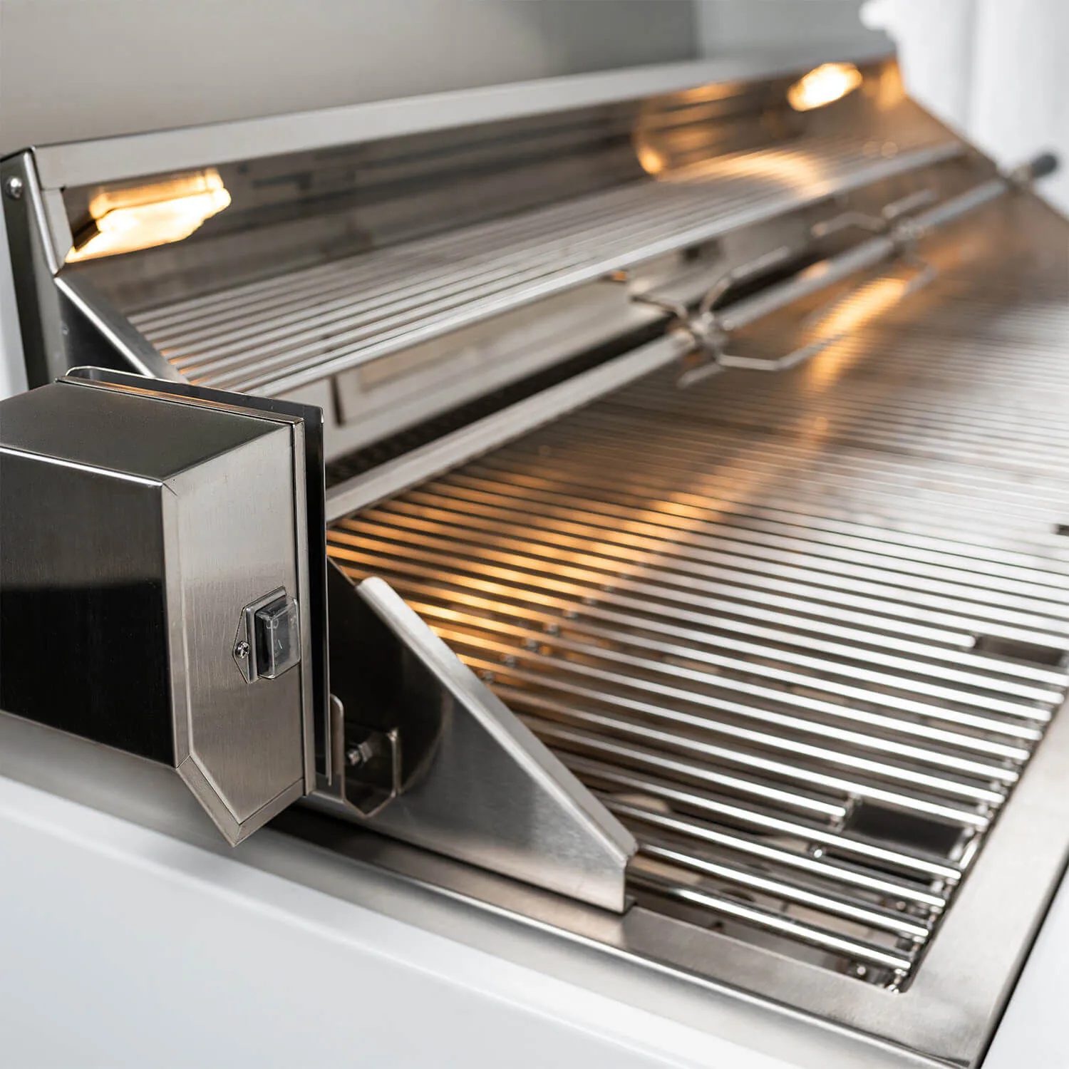 Utekök Gasolgrill 6 Brännare Inbyggbar 120cm Vit - Monte Carlo