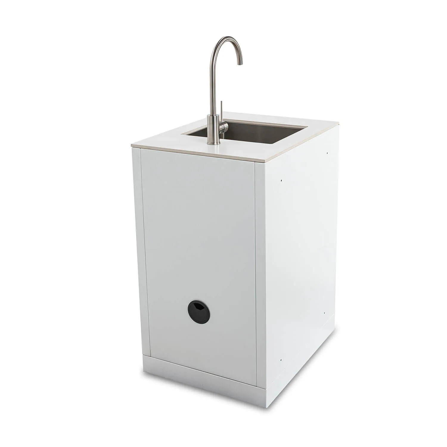 Utekök Modul Vask & Blandare 55cm Vit - Monte Carlo
