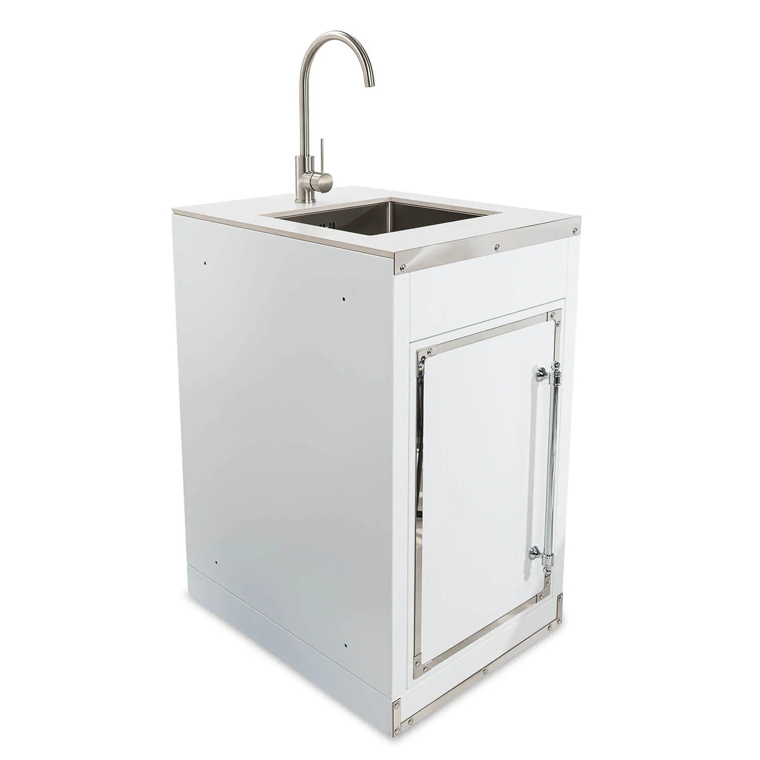 Utekök Modul Vask & Blandare 55cm Vit - Monte Carlo