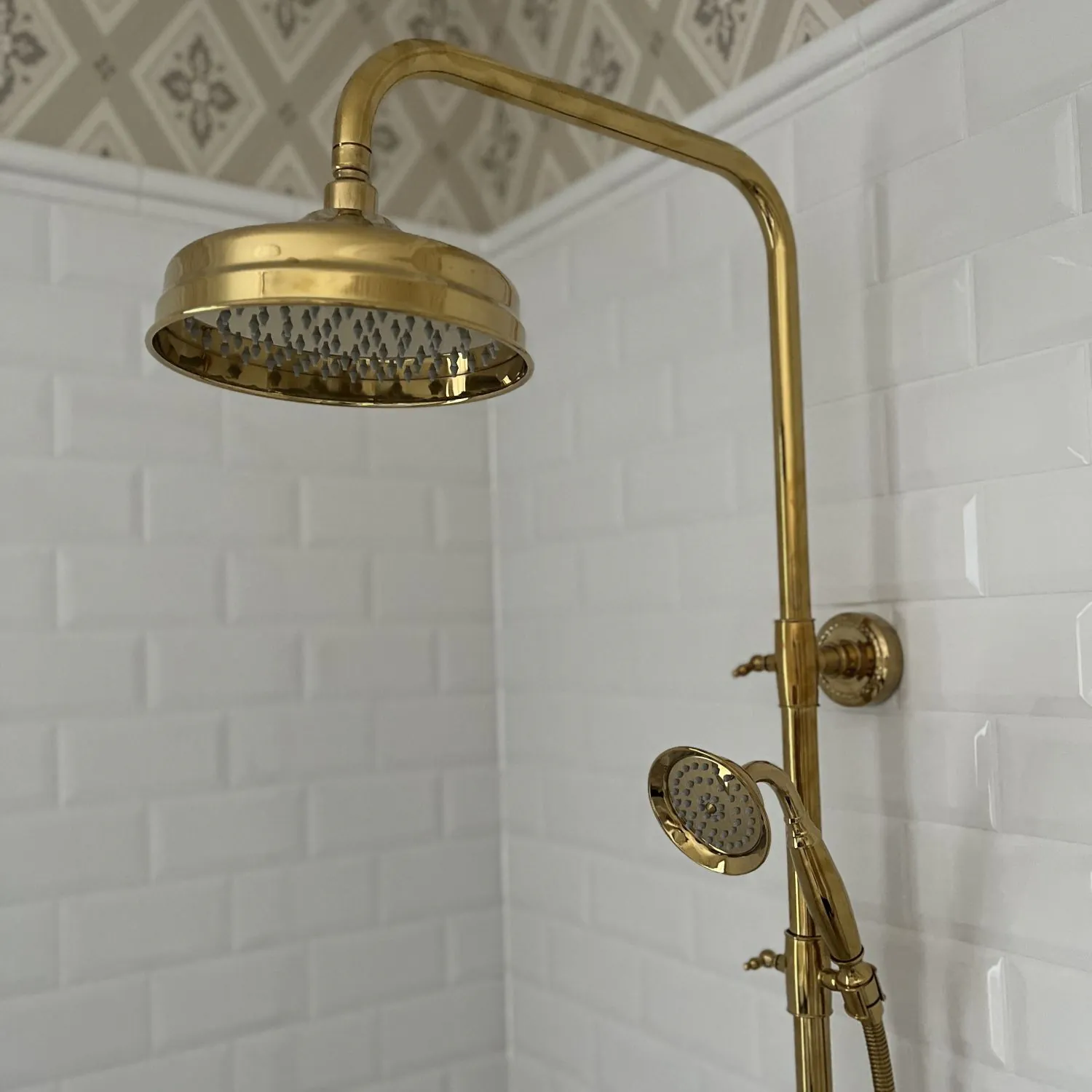 Klassiskt Takduschset Guld - Kensington