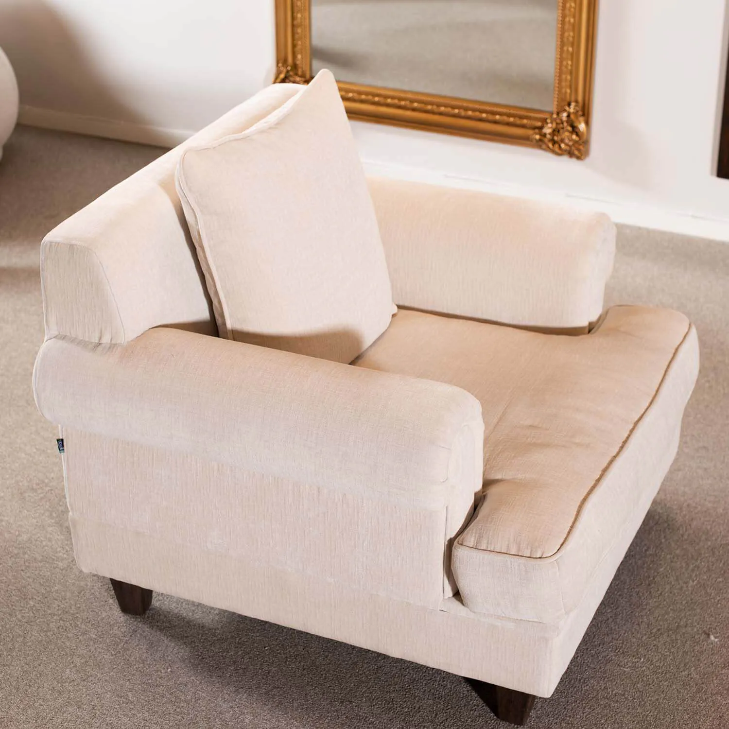 Fåtölj 1,5-sits Howard Beige - Hampton