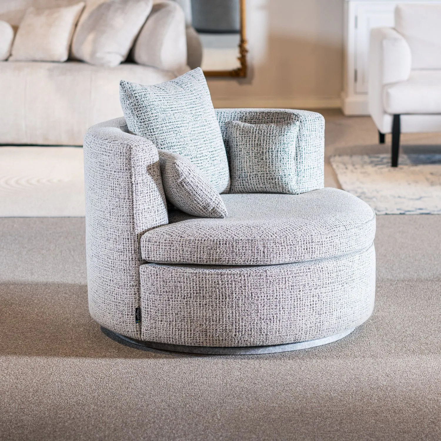 Fåtölj Tweed Coco 80 Snurrbar - Westminster