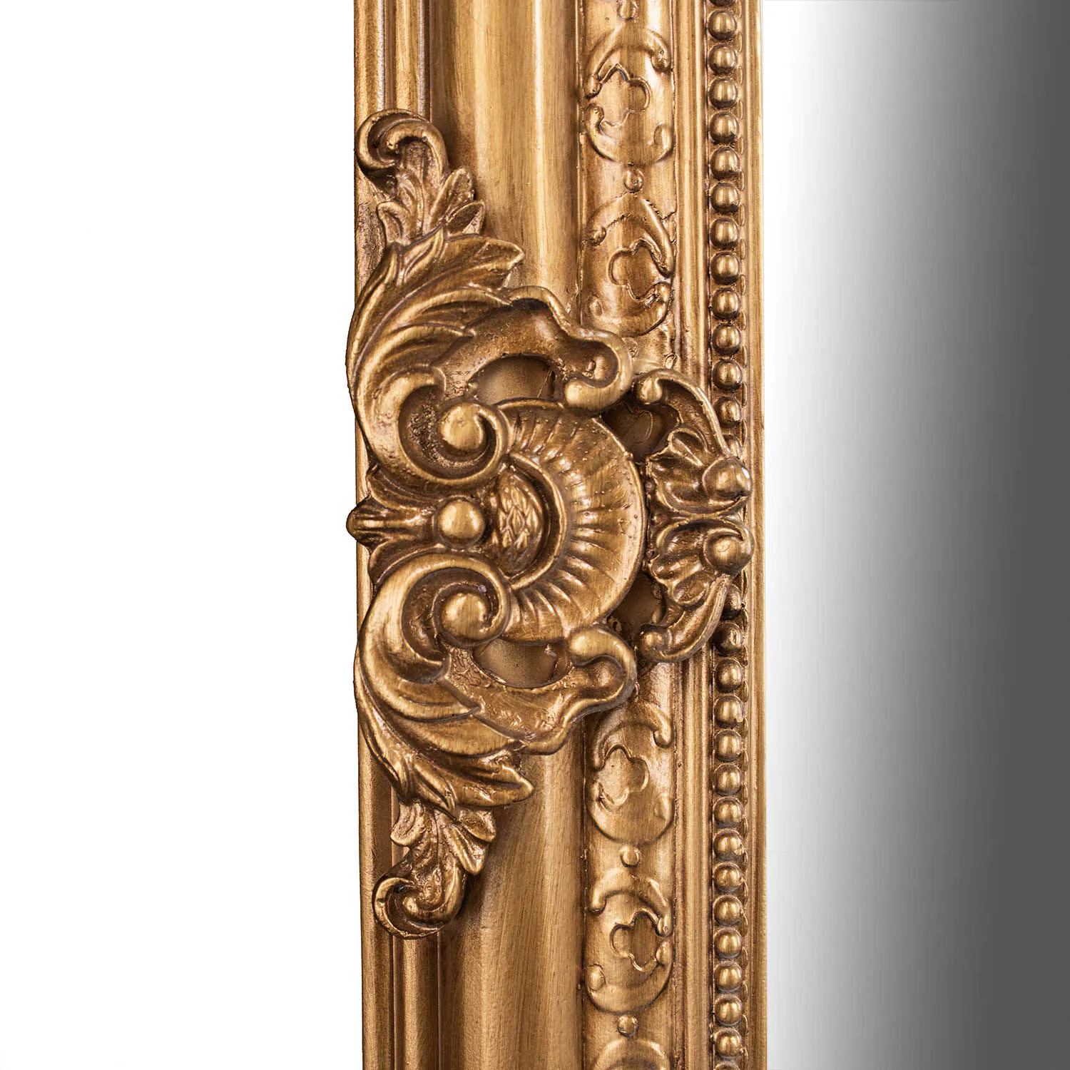Fransk Antik Helkroppsspegel 100x200cm Guld Napoleon