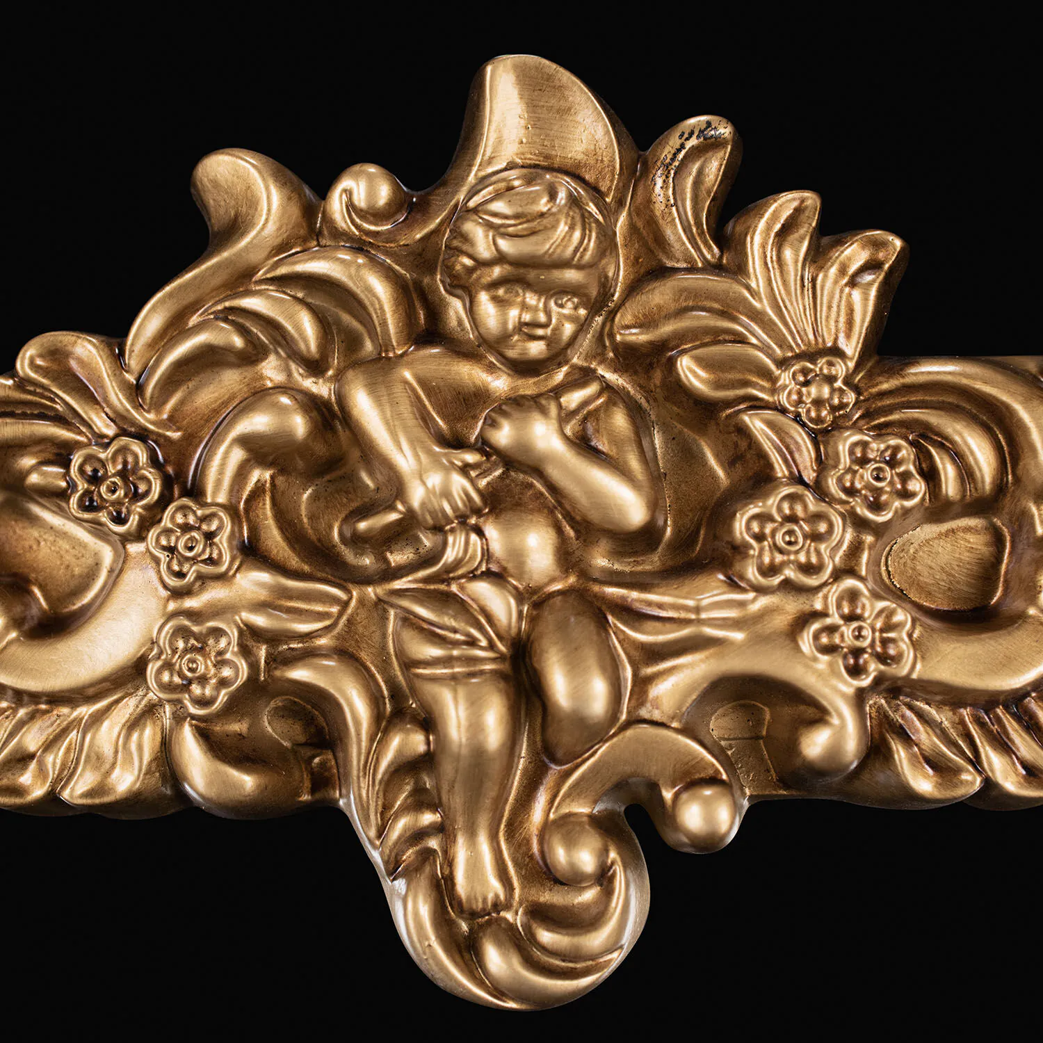 Fransk Antik Spegel 68x94cm Valvformad Pierre Guld