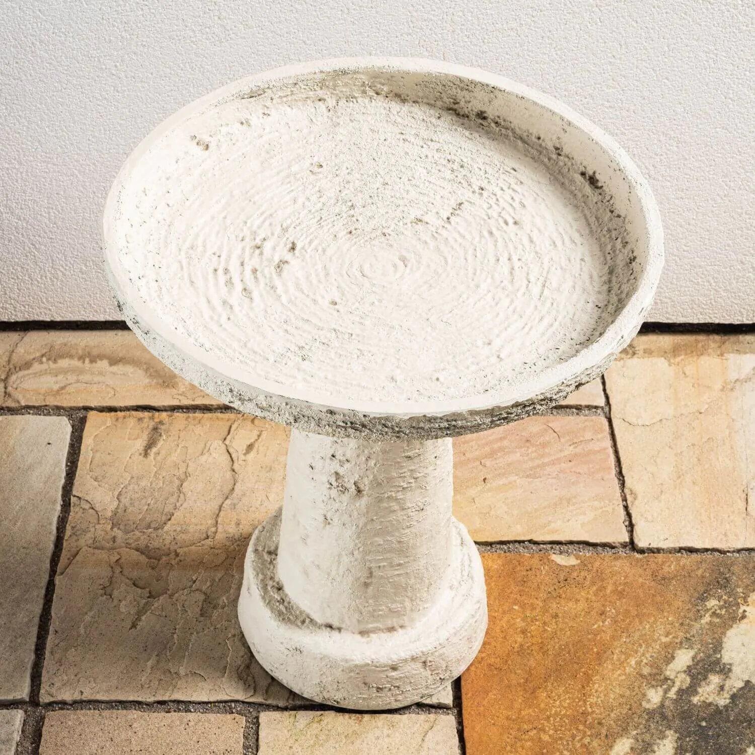 Fågelbad 47x54cm Vit - Fabia
