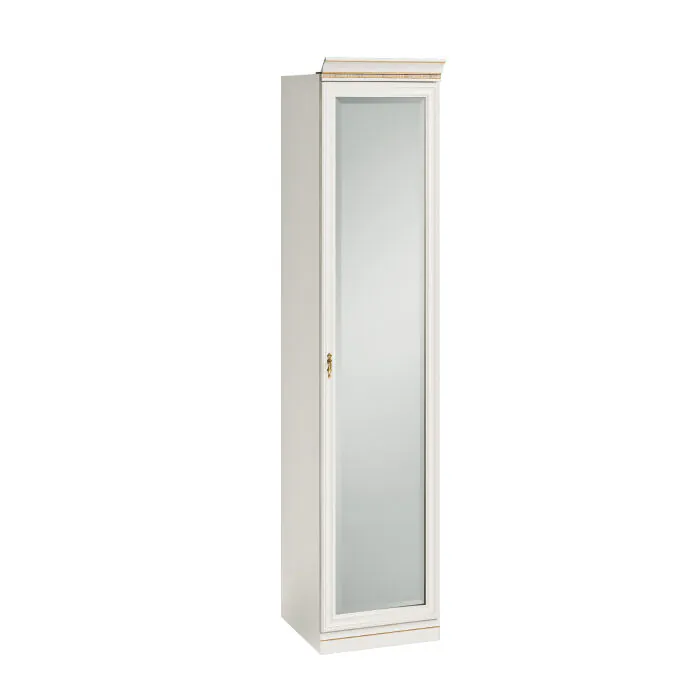 Vit Garderobsmodul 1D-07 Höger Spegel - Monte Carlo