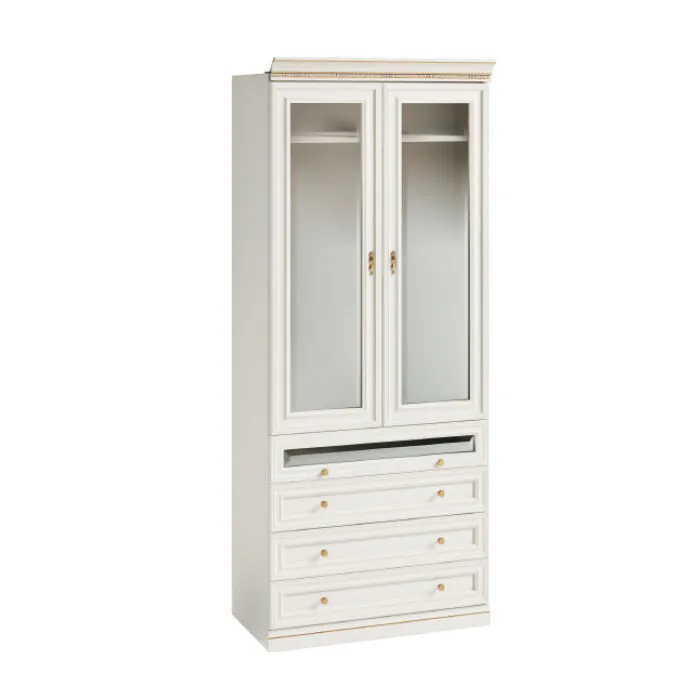 Vit Garderobsmodul 2D04 Glas - Monte Carlo