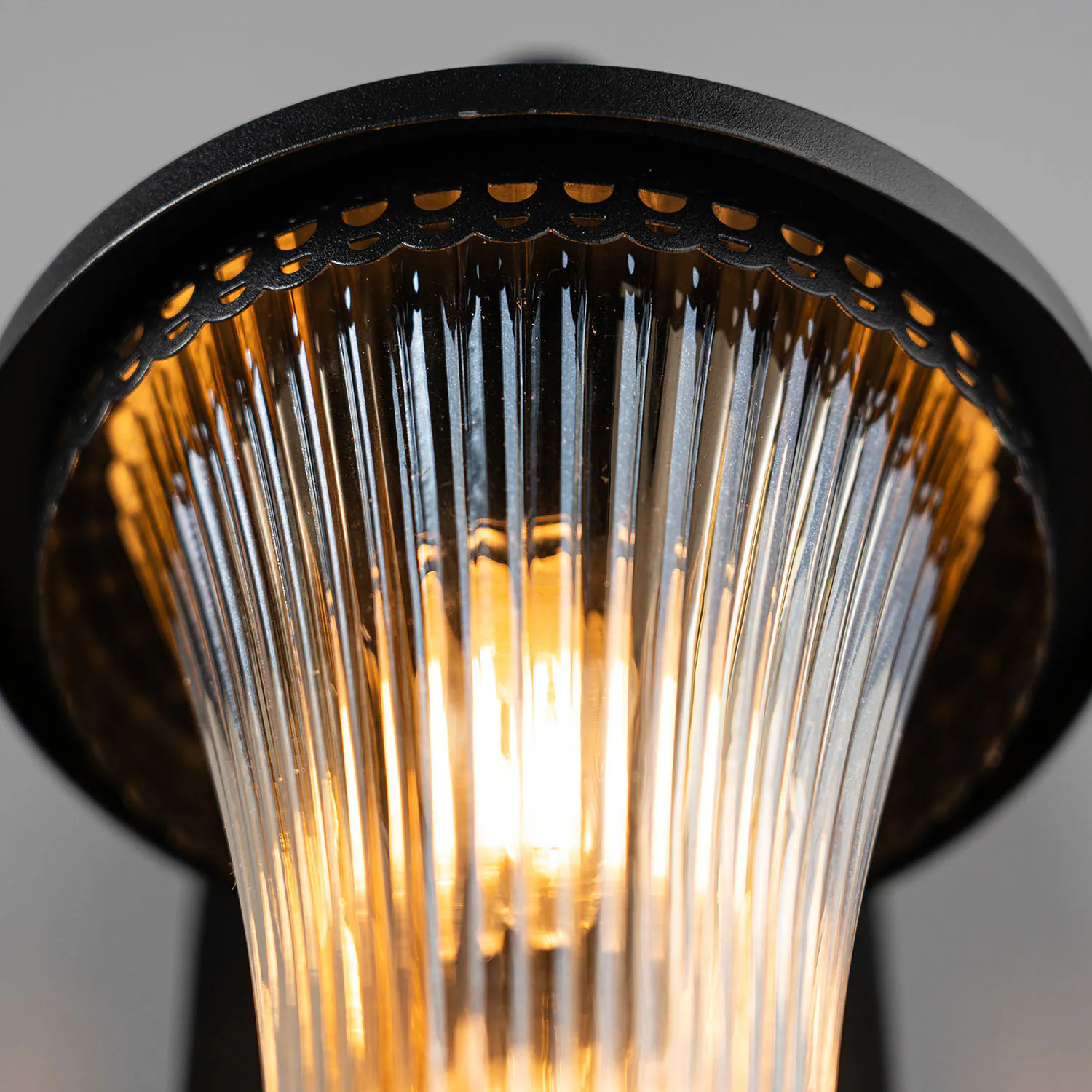 Vägglampa Utomhus Gammaldags Svart H51cm - Liverpool