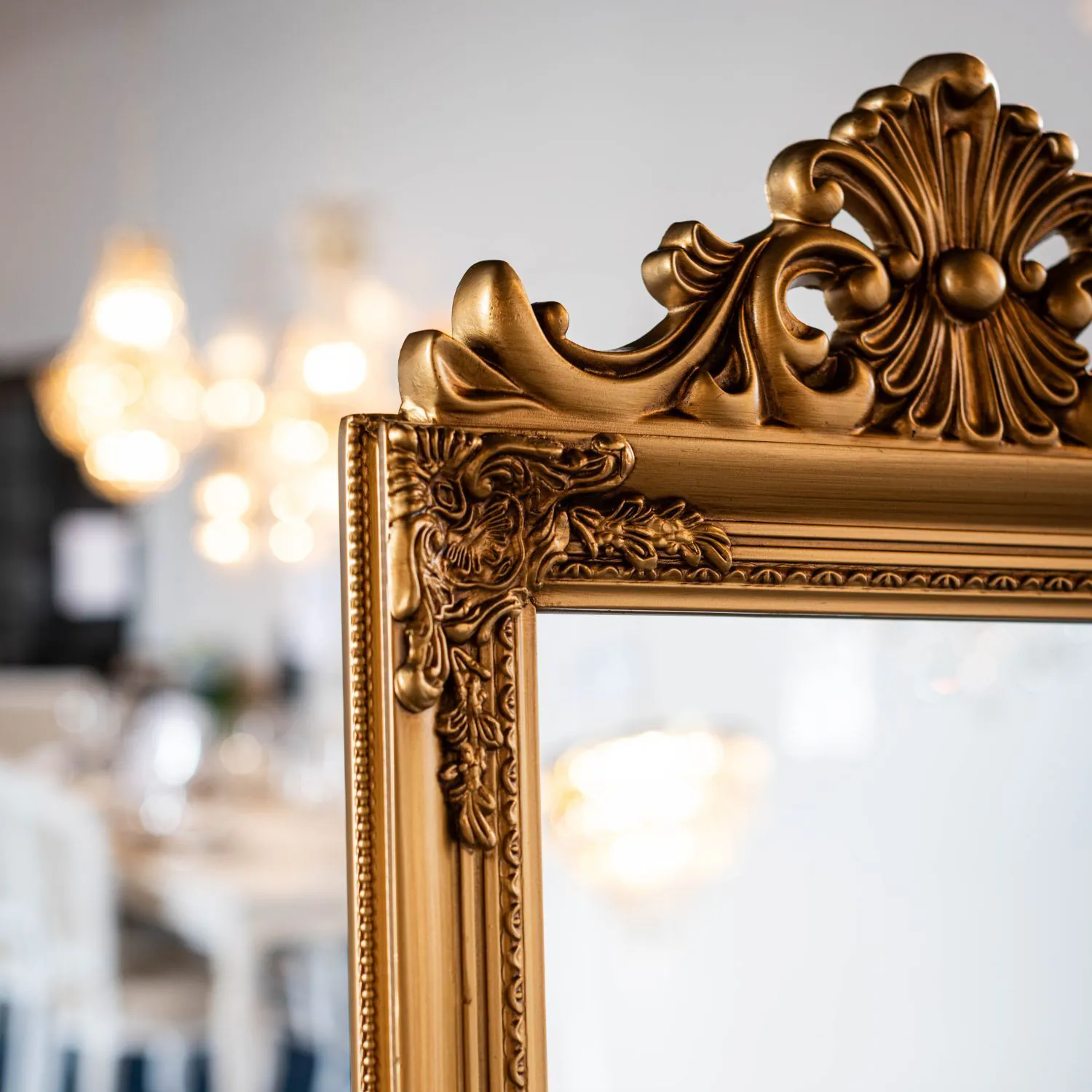 Golvspegel Guld 45x170cm Arthur