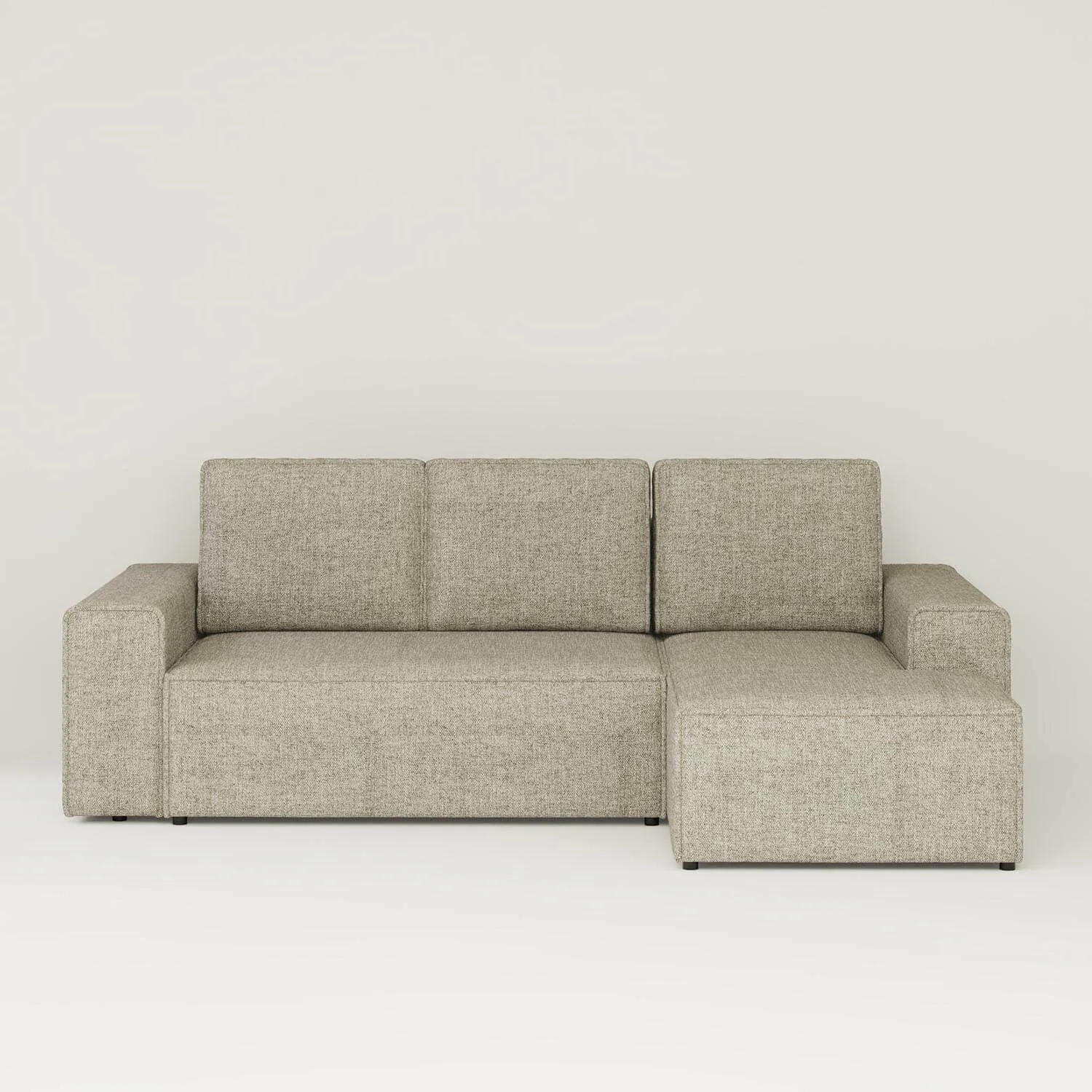 Bäddsoffa Divan Höger 255cm Grå - Sydney