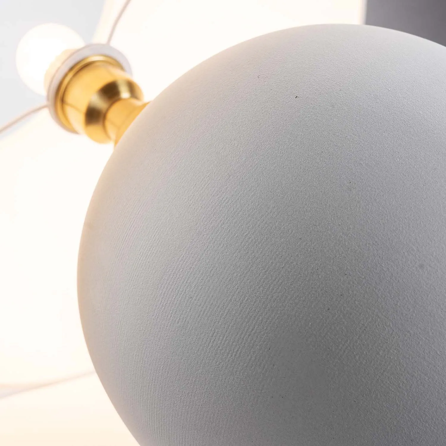 Bordslampa Keramik Grå H60cm - Providence