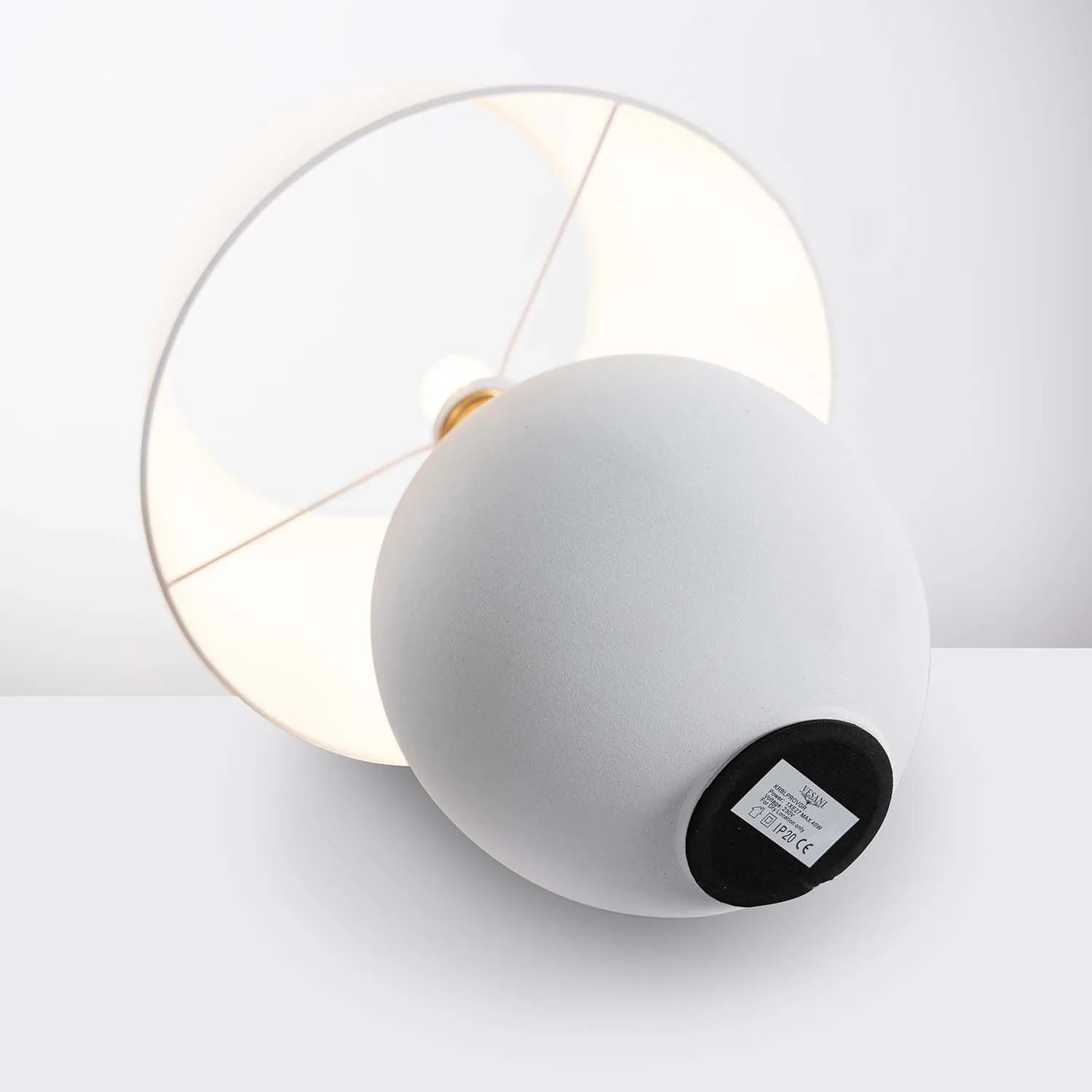 Bordslampa Keramik Grå H60cm - Providence