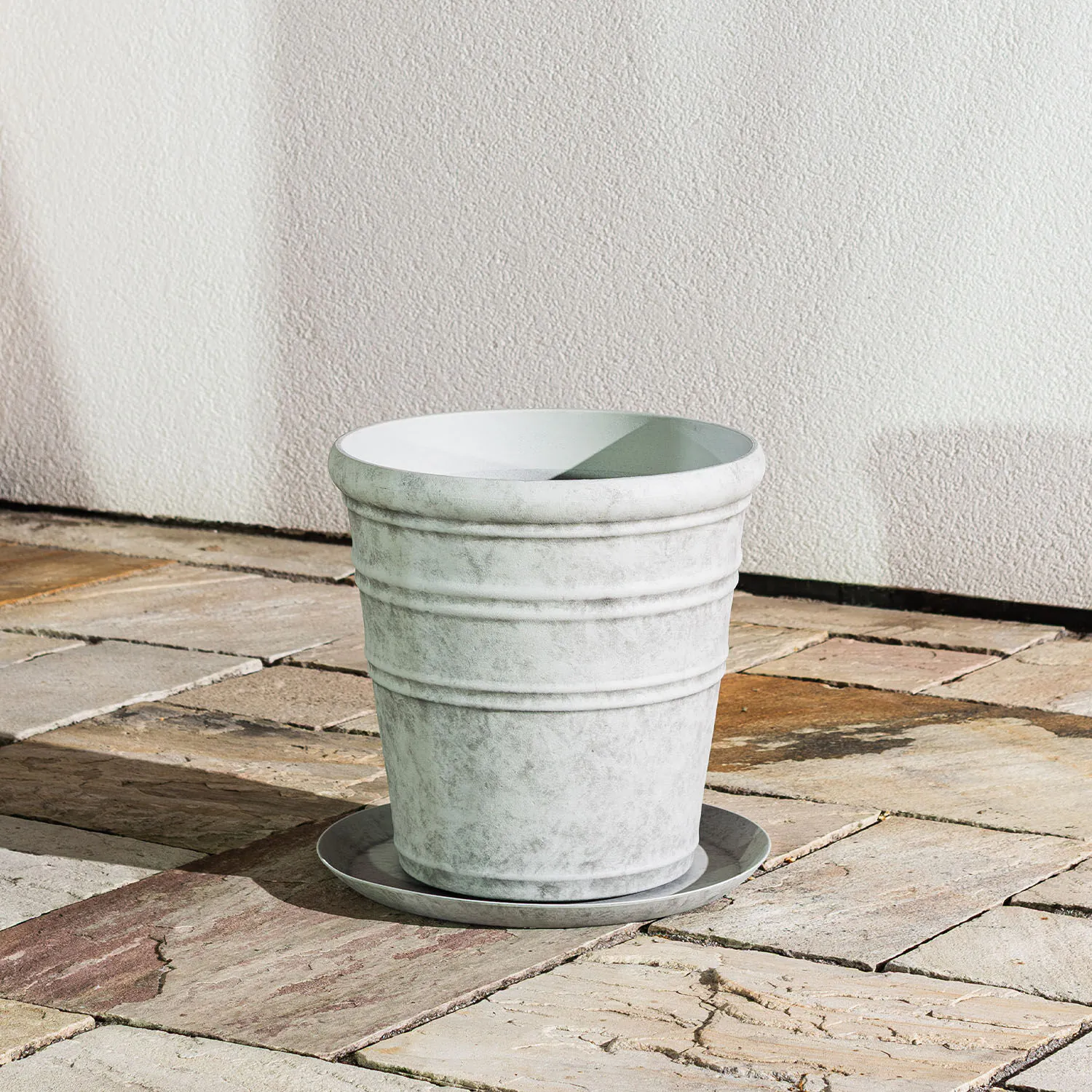 Grå Kruka Utomhus 35x35cm - Flavia
