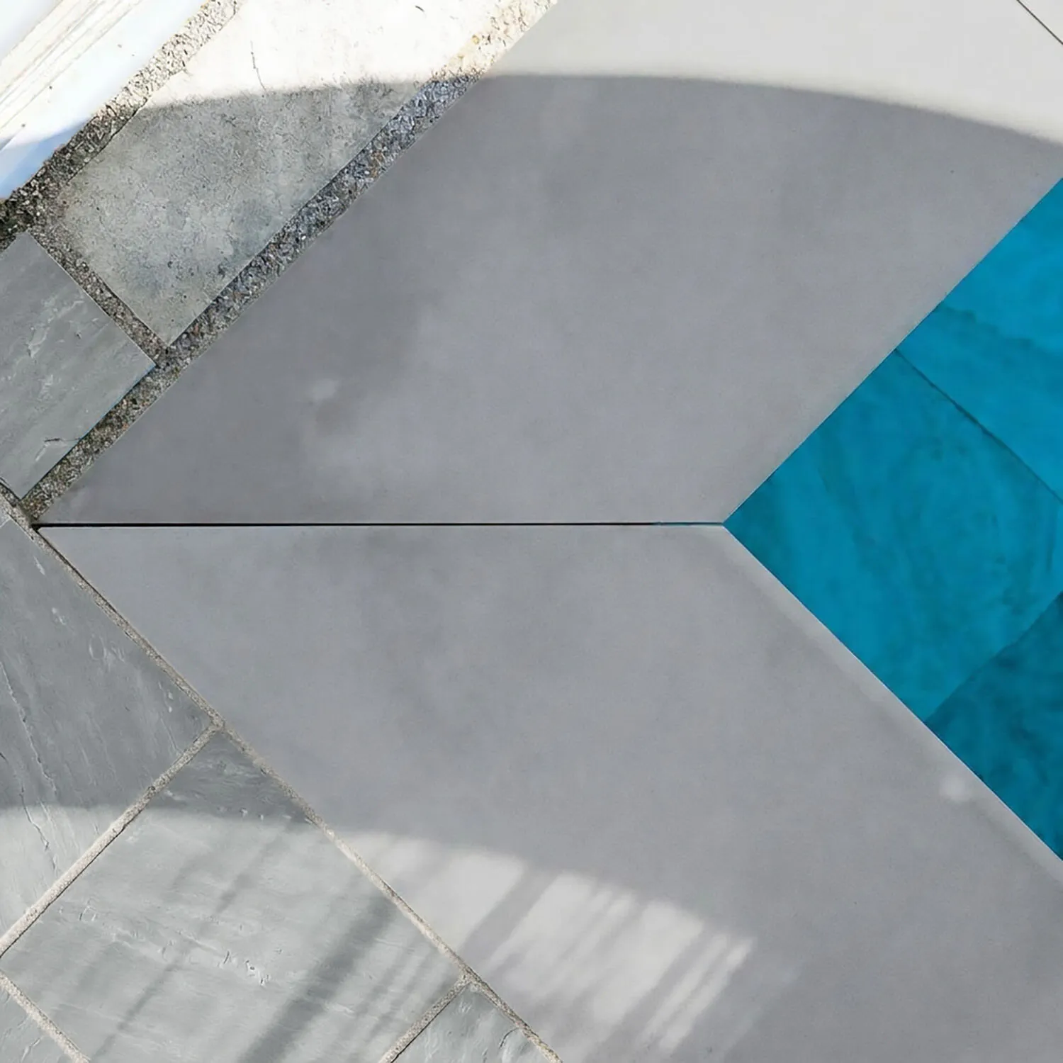 Poolkantsten Sandsten - Grå
