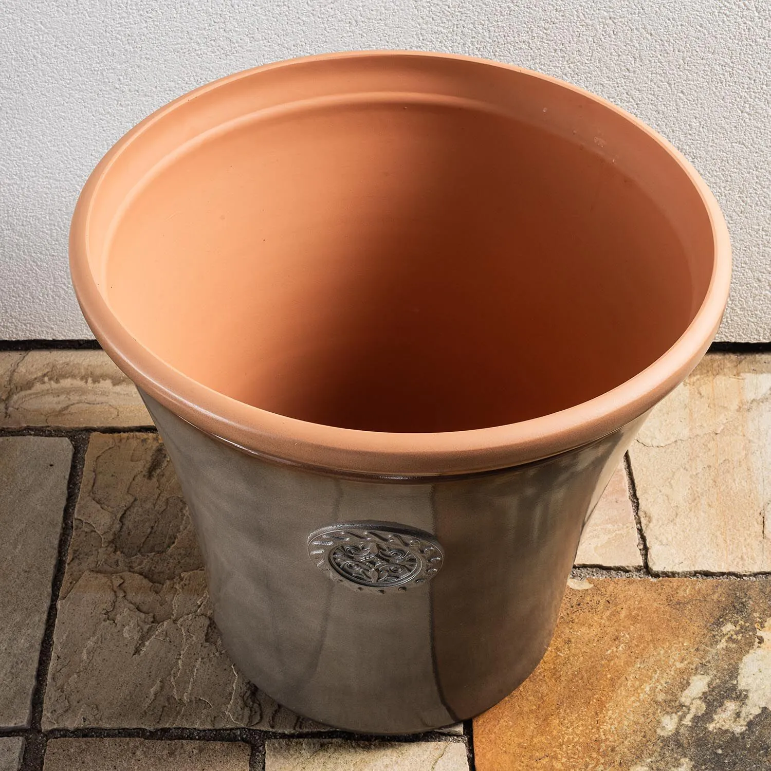 Grå Kruka Utomhus 56x50cm - Filippa