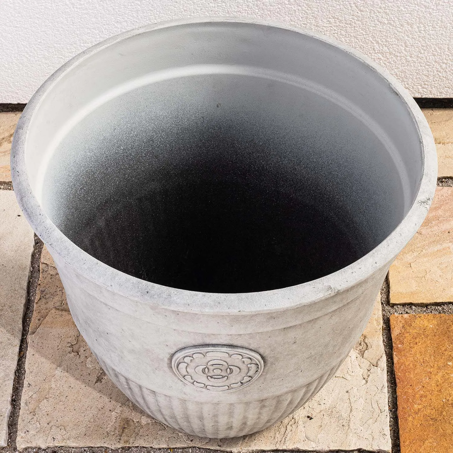 Grå Kruka Utomhus 36x30cm - Antonella