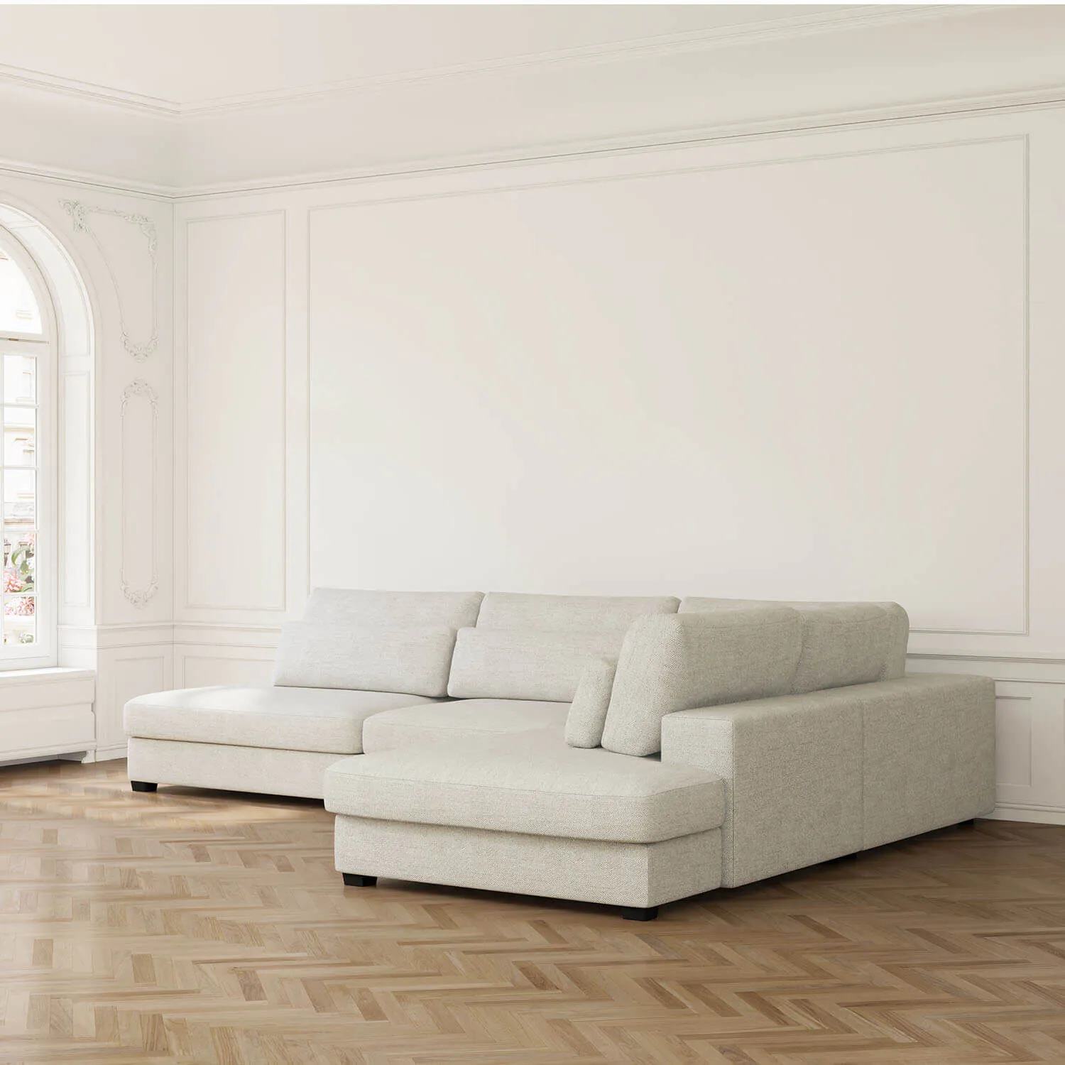 Hörnsoffa 332x244cm Höger Greige - Montecito