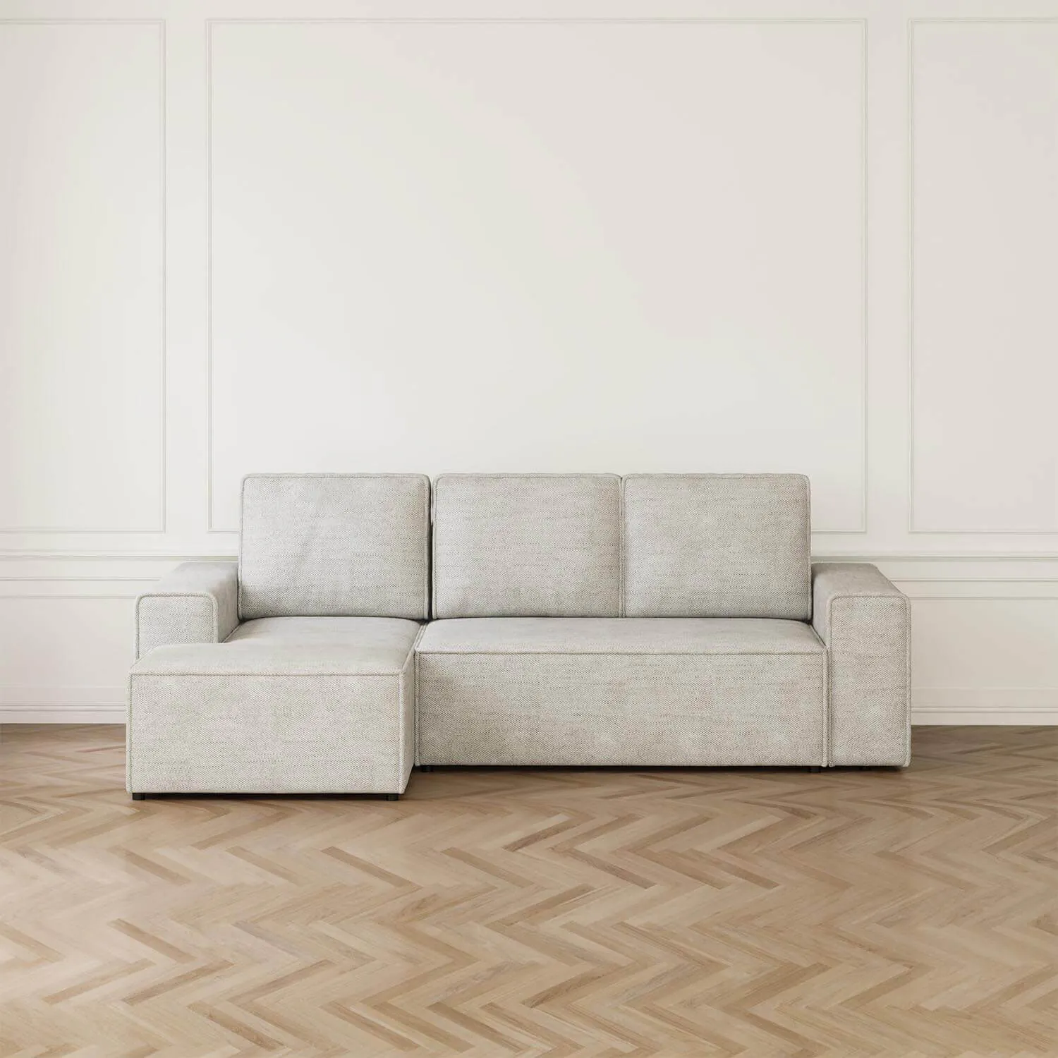 Bäddsoffa Divan Vänster 255cm Greige - Sydney