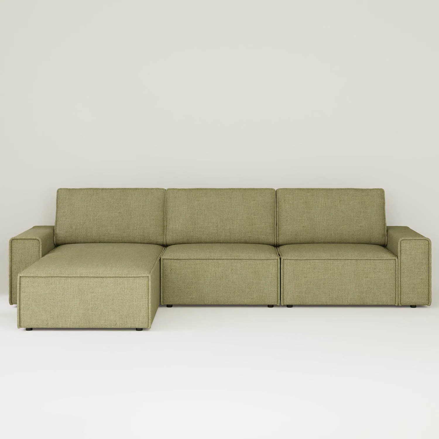 Divansoffa 353cm Grön Vänster - Sydney