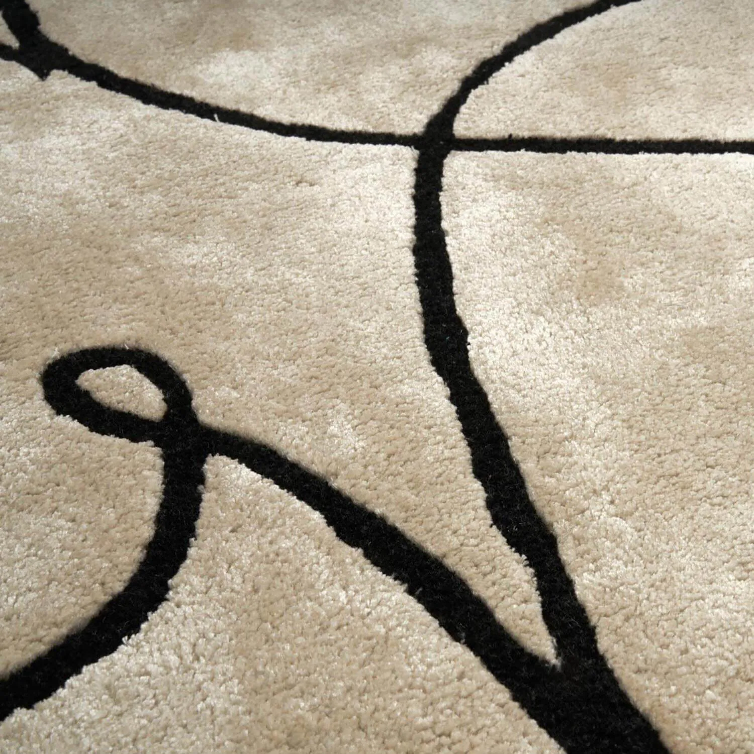 Beige Viskosmatta 200x300cm - Cats