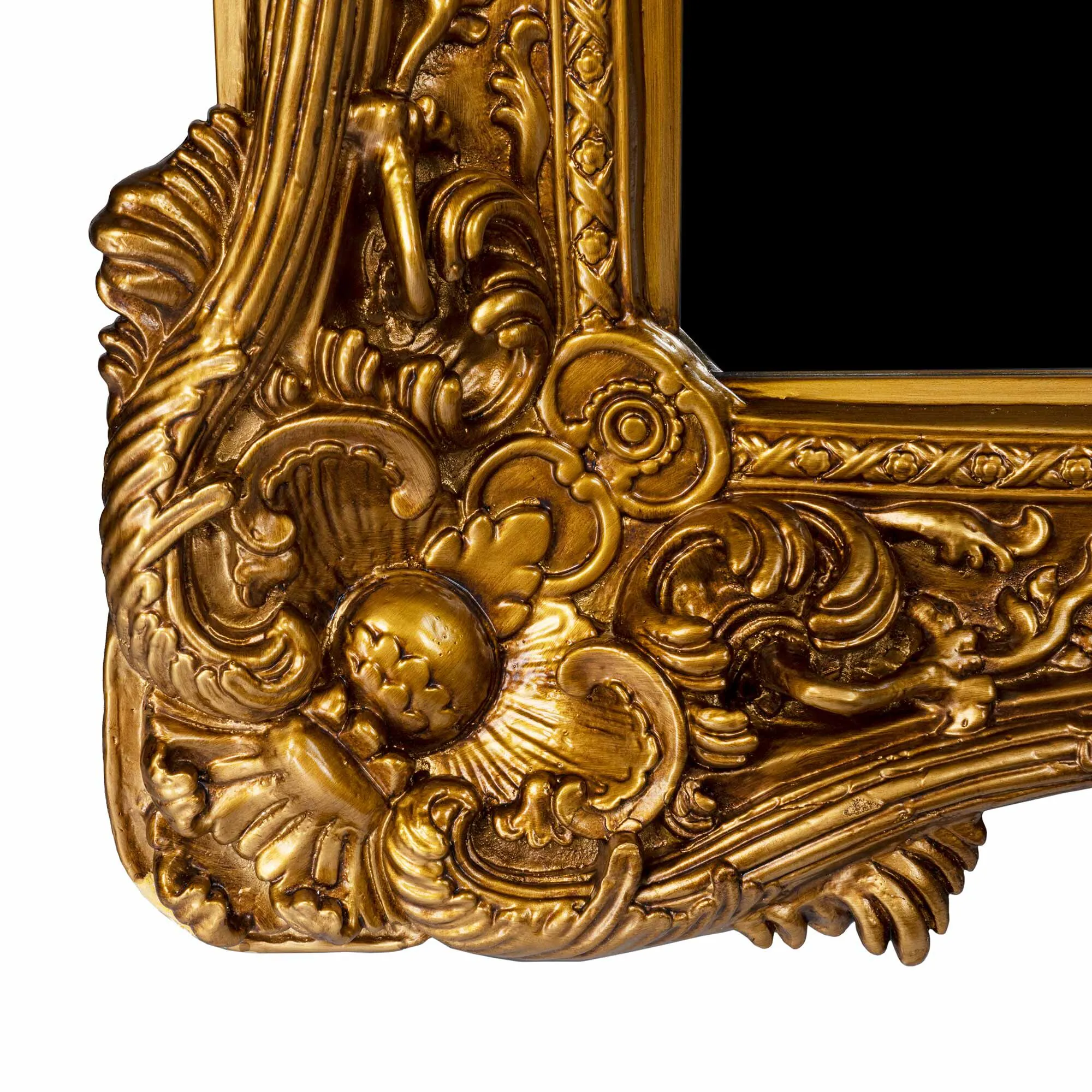 Jättestor Spegel Helkropp 168x228cm Guld Prince Charles